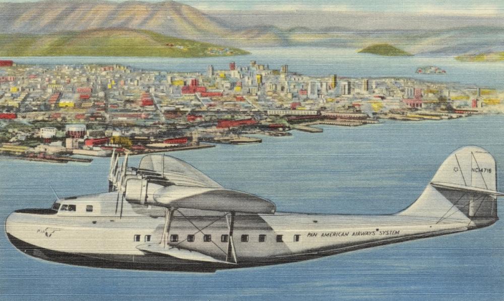 Greetings from PanAm - Screenprint Postcard