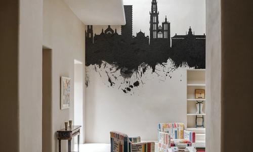 Antwerp Belgium Skyline Black & White