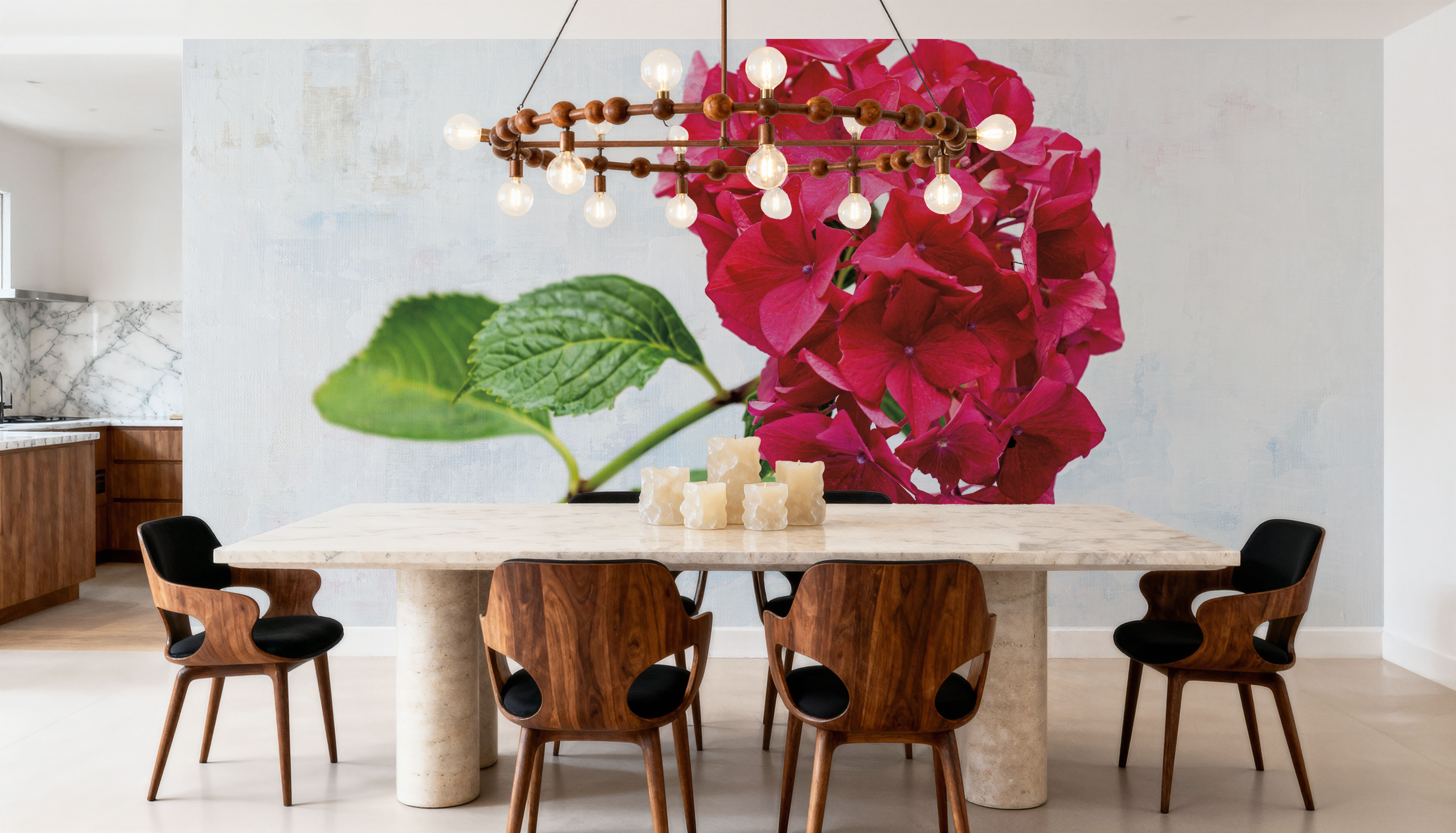 Bright Red Hydrangea