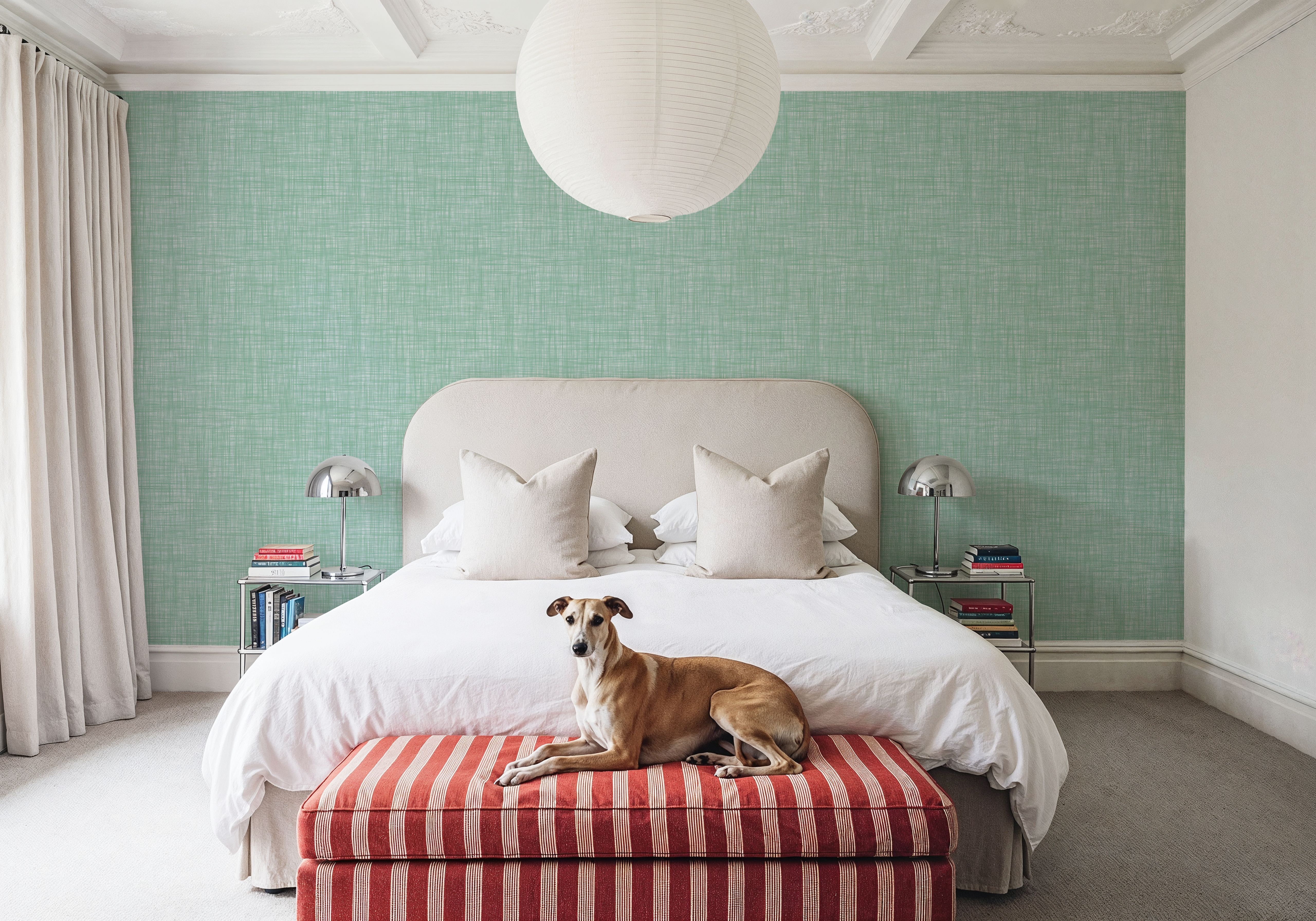 Mottled Linen Effect, Mint