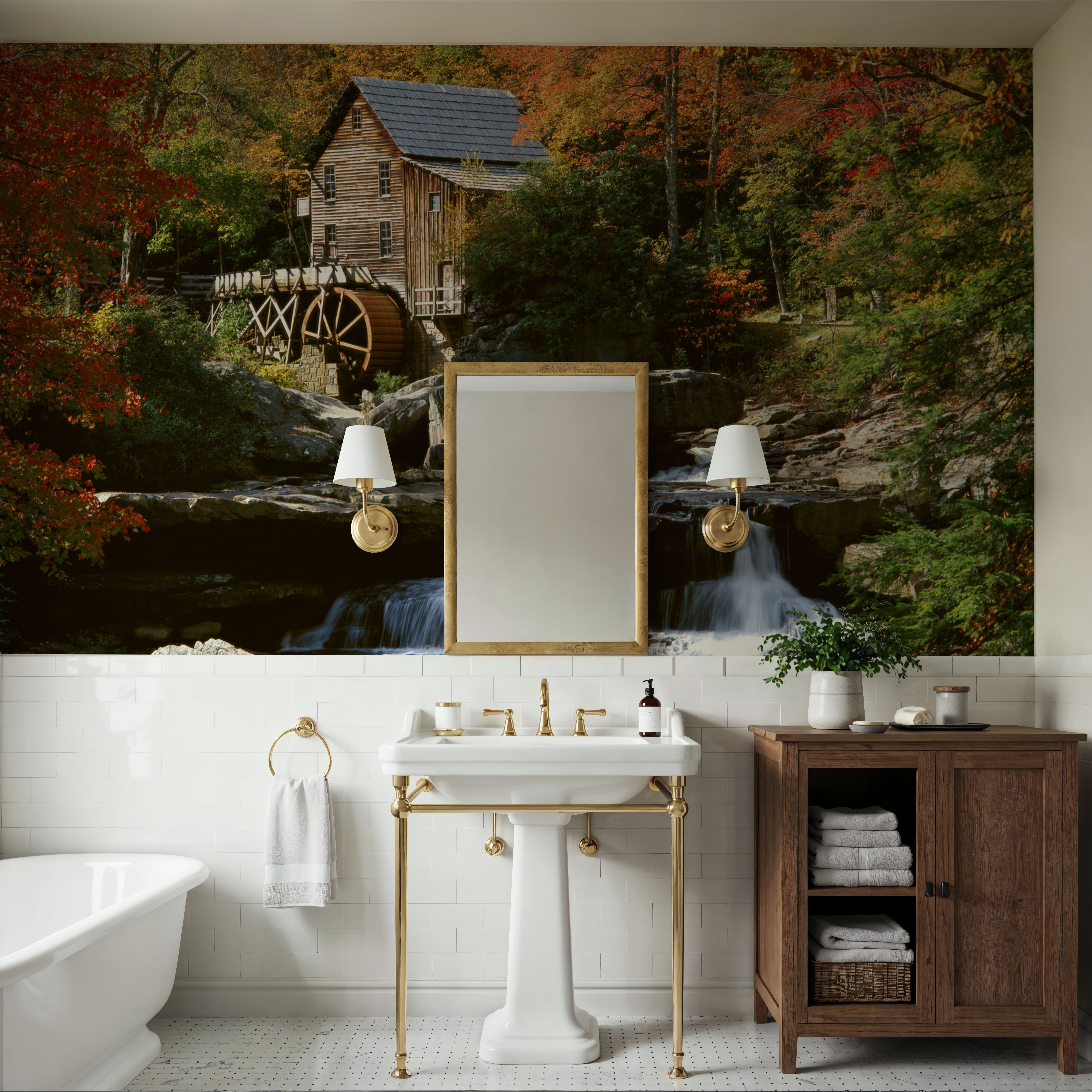 Autumn Watermill Haven