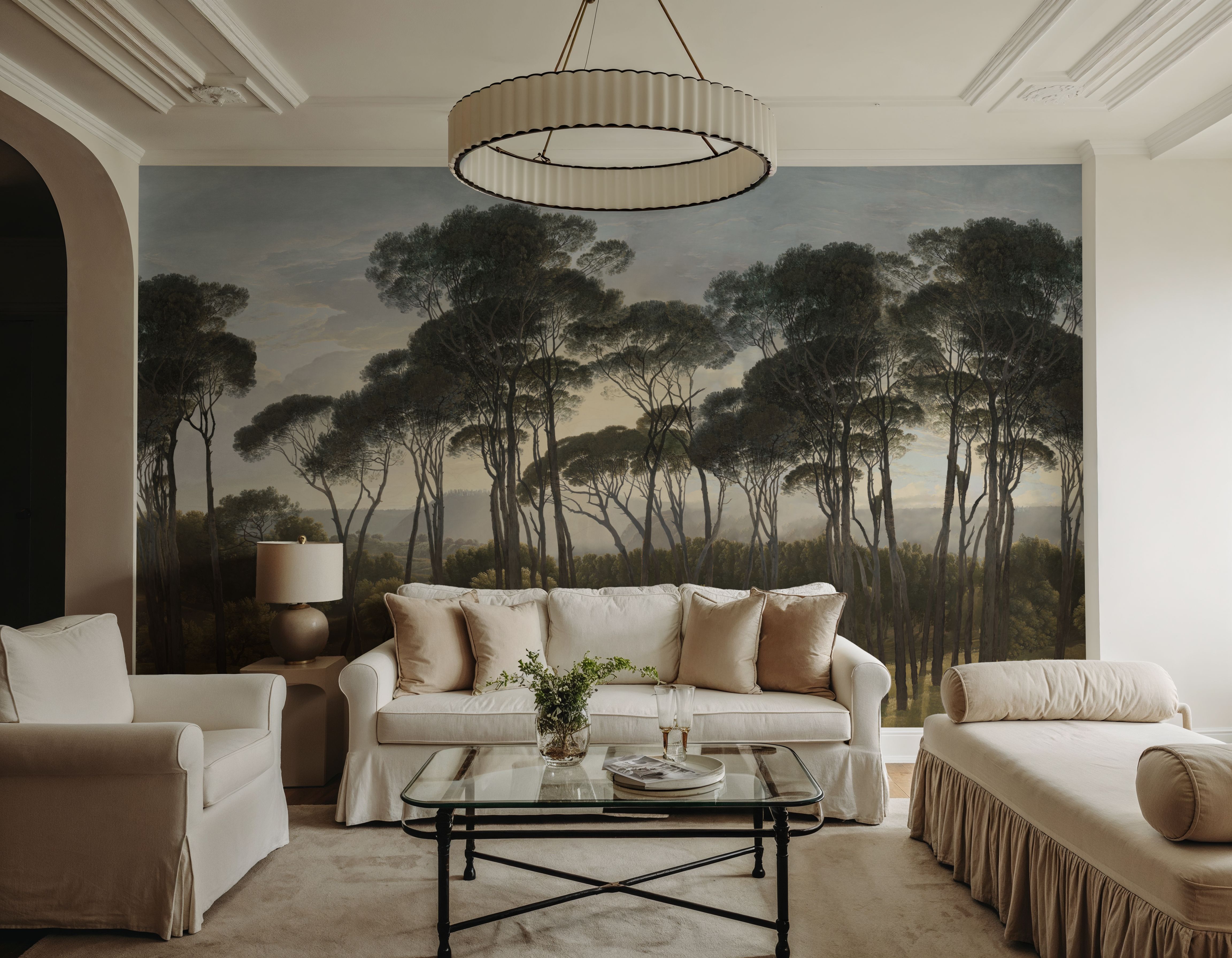 Mediterranean Pine Landscape, Vintage