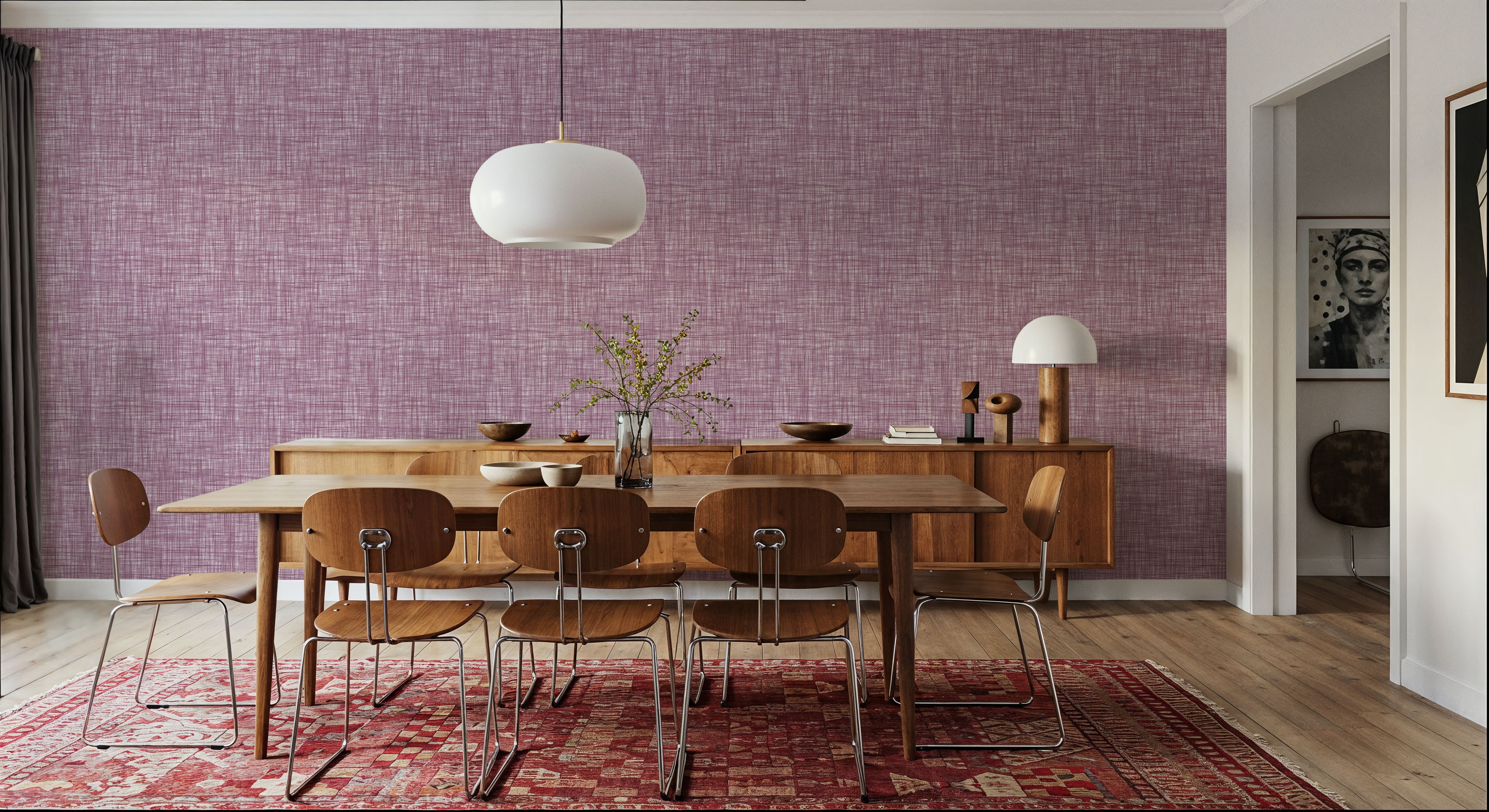 Mottled Linen Effect, Plum