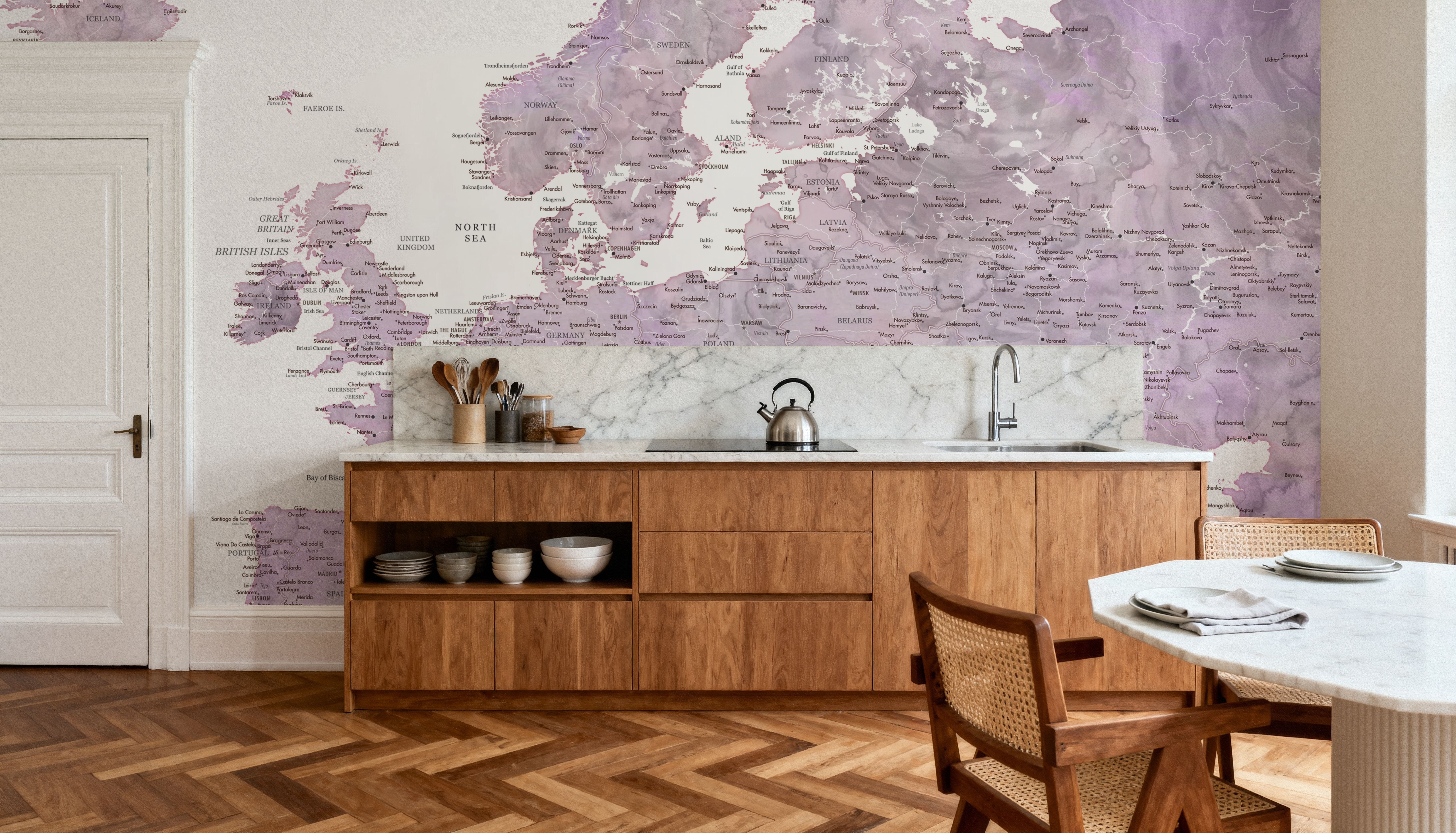 Europe Map Detailed - Cecilie