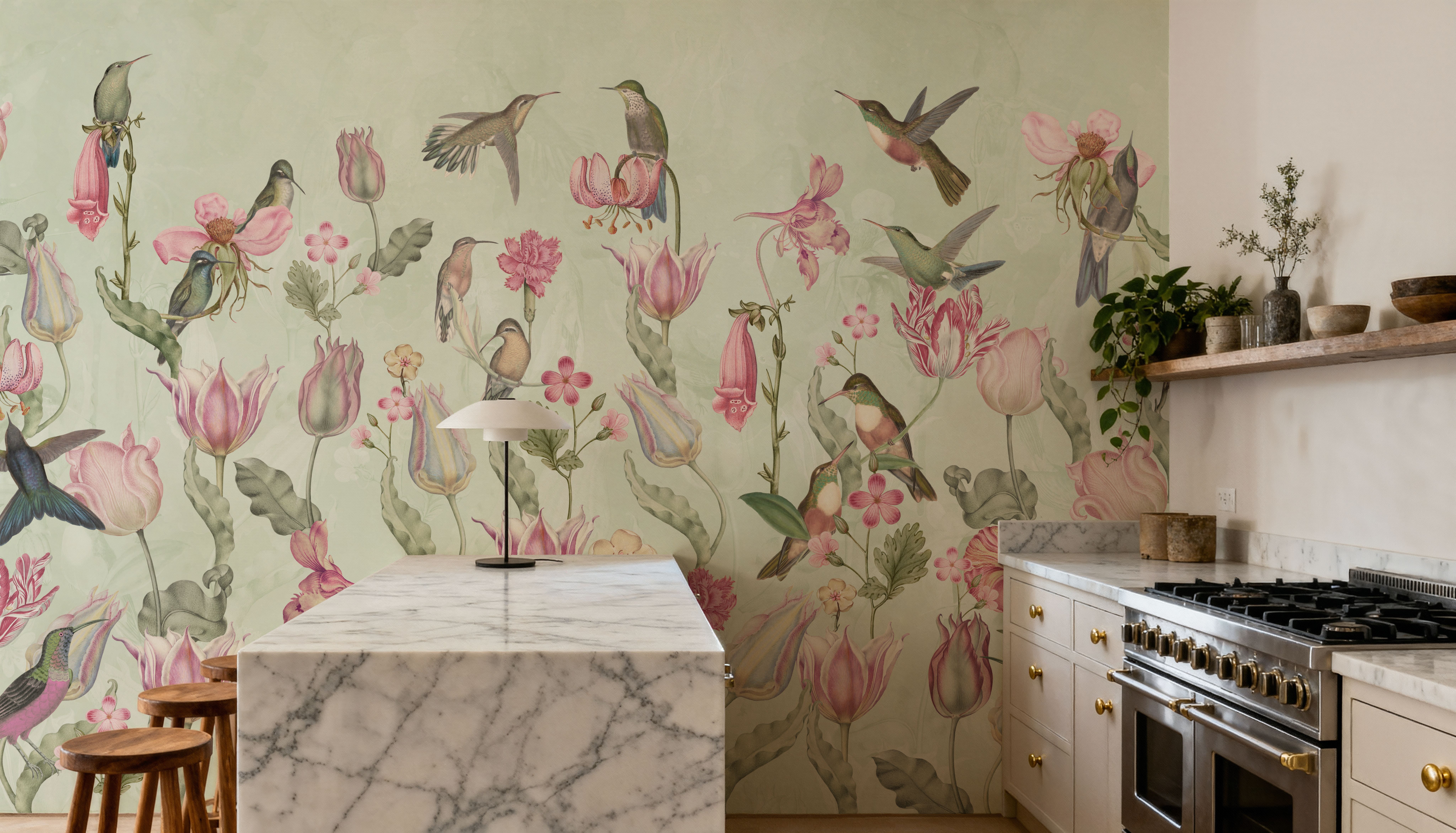 Tulips & Birds, Mint