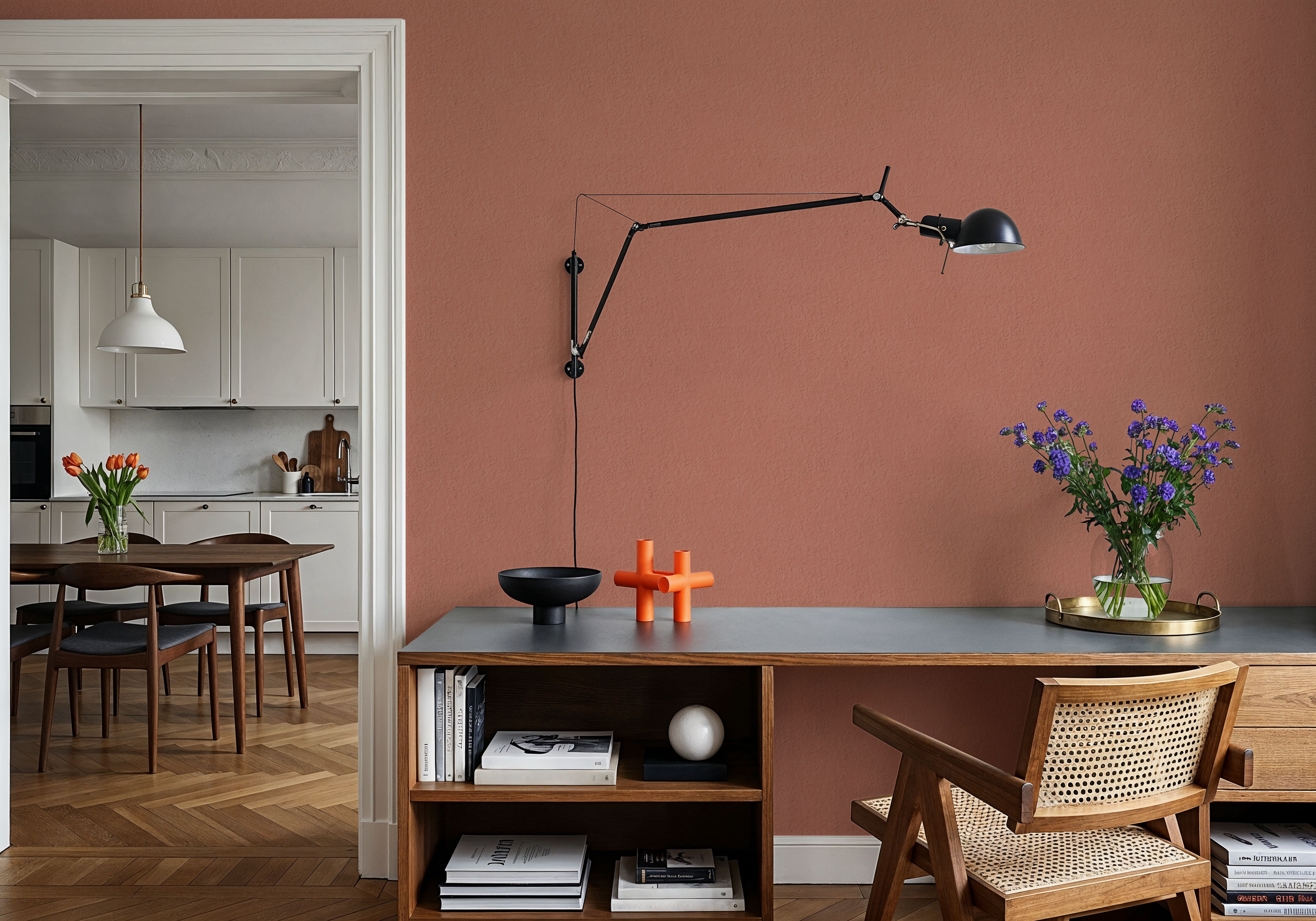 Faux Sand Stucco Finish, Peach