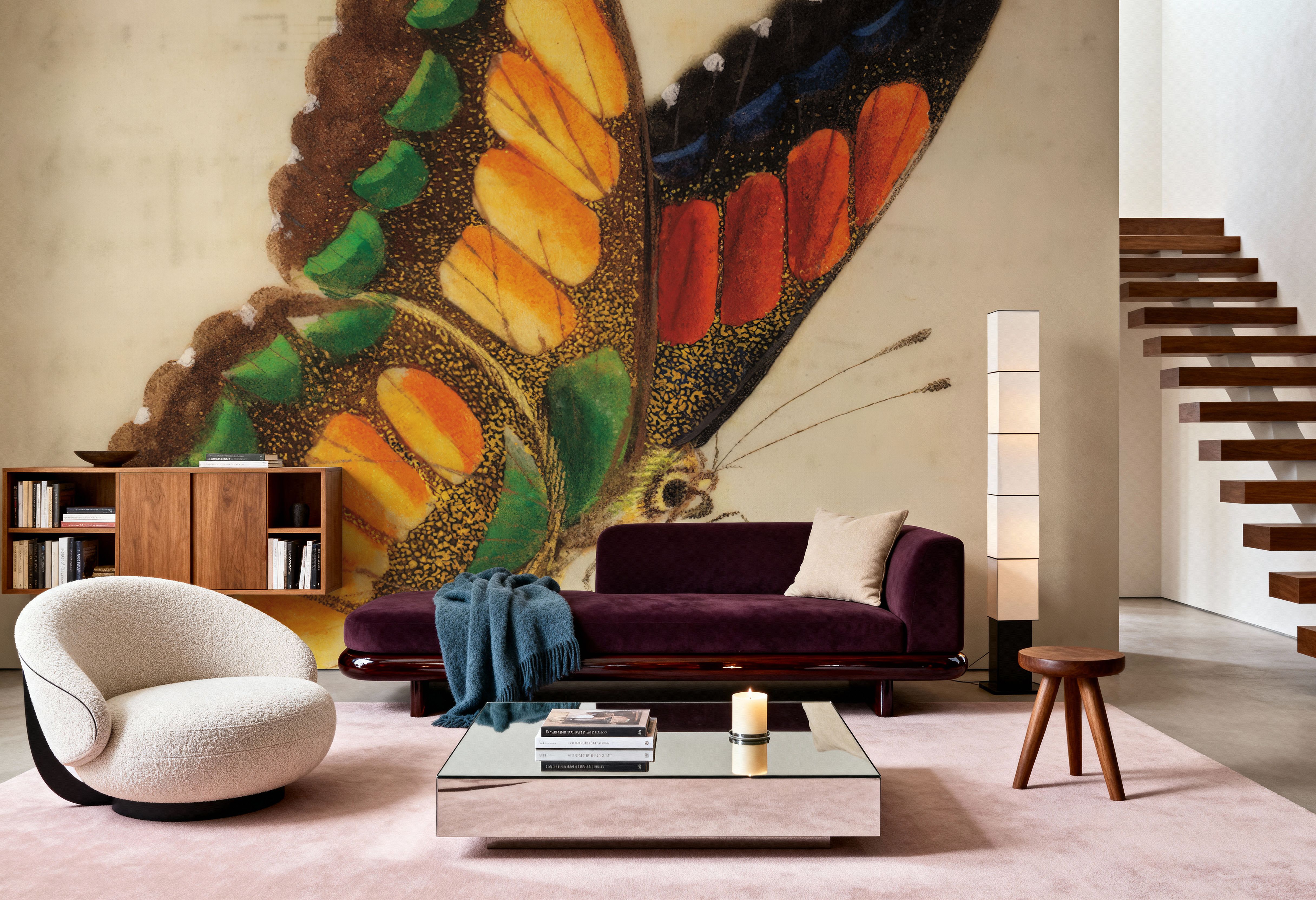 Vintage Yellow Butterfly