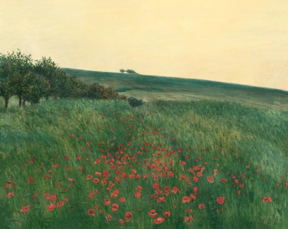 Red Poppies (1910) Oil Painting