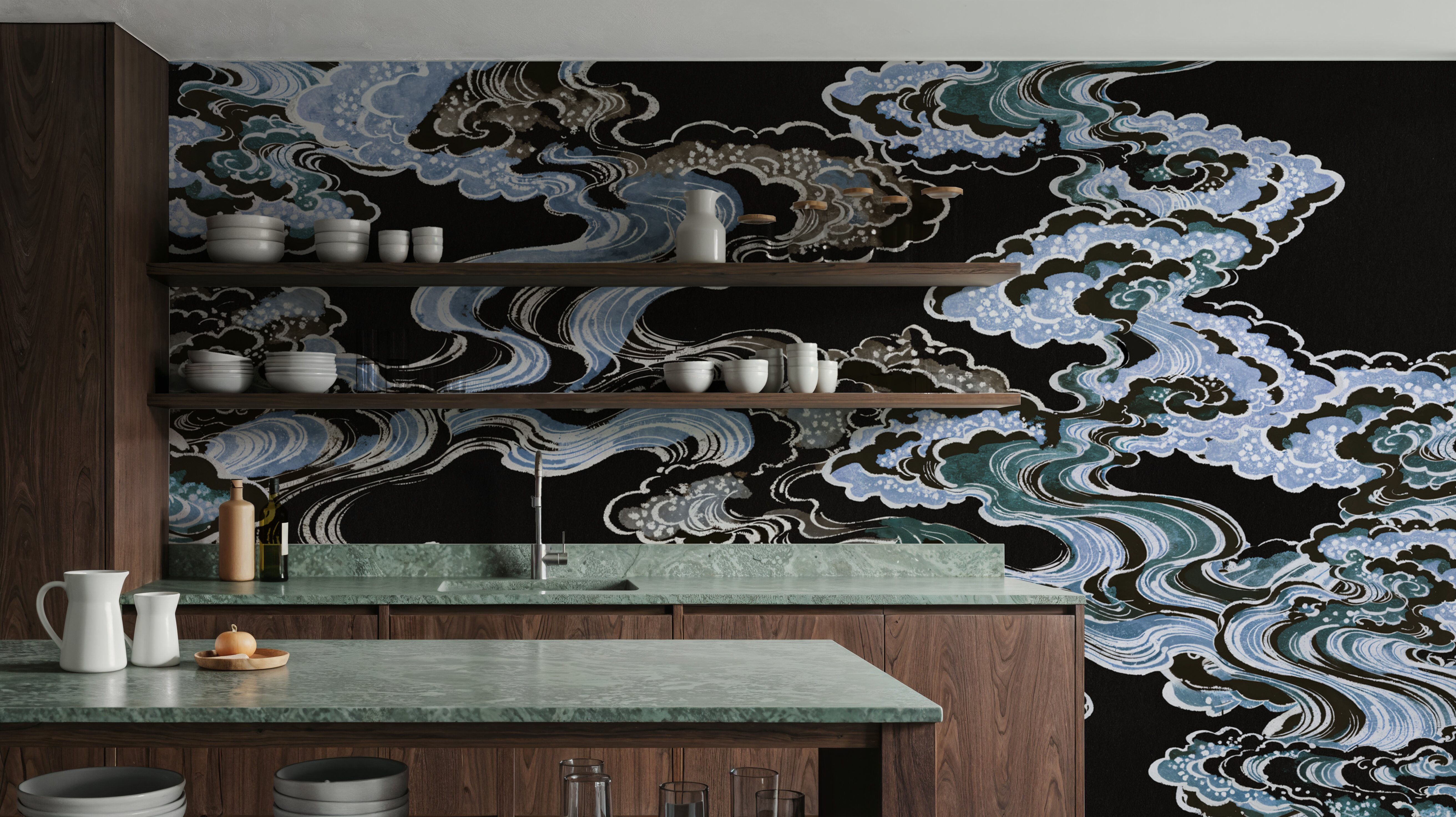 Ukiyo-e Clouds, Midnight