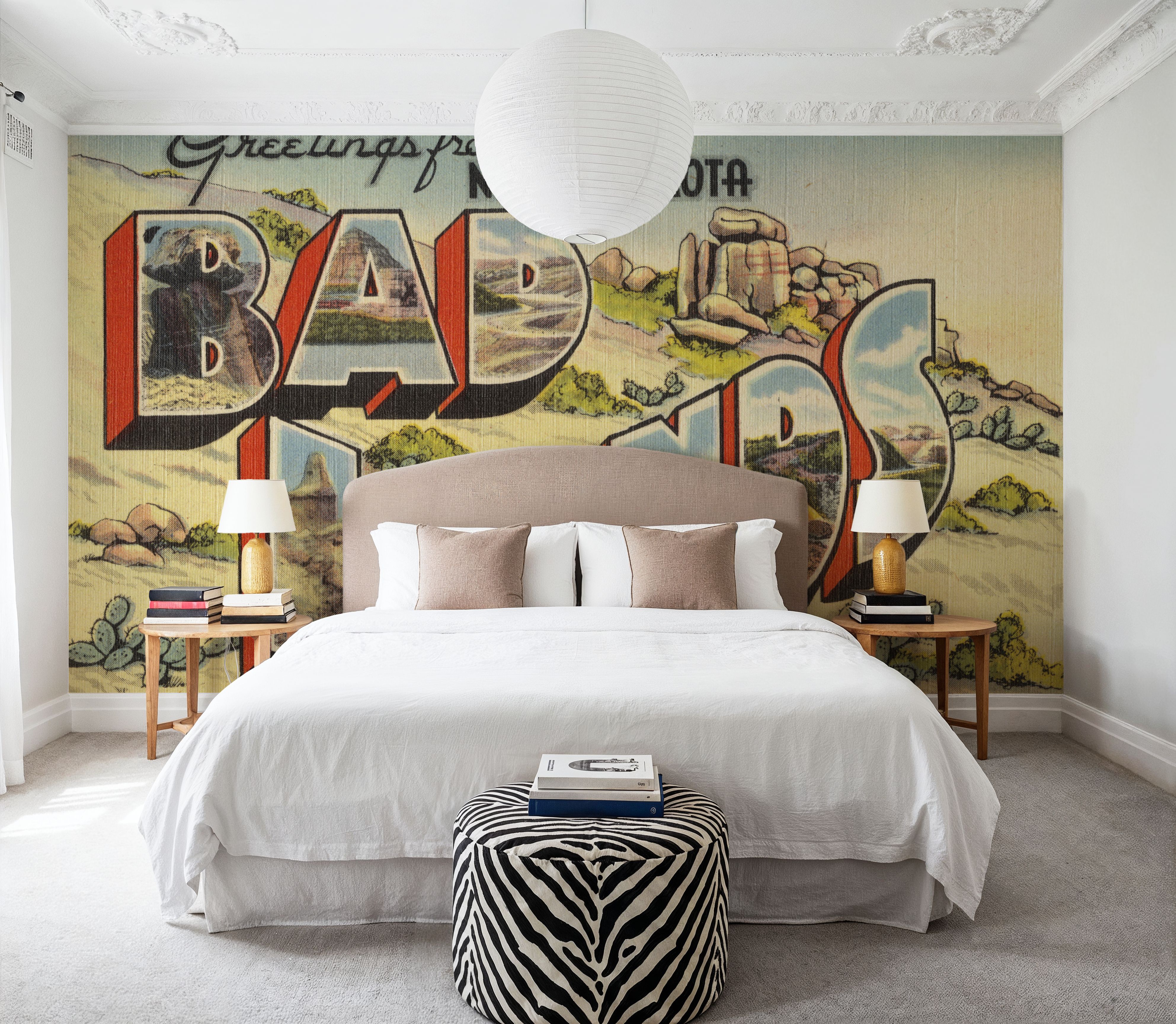 Greetings from Badlands - Screenprint Postcard