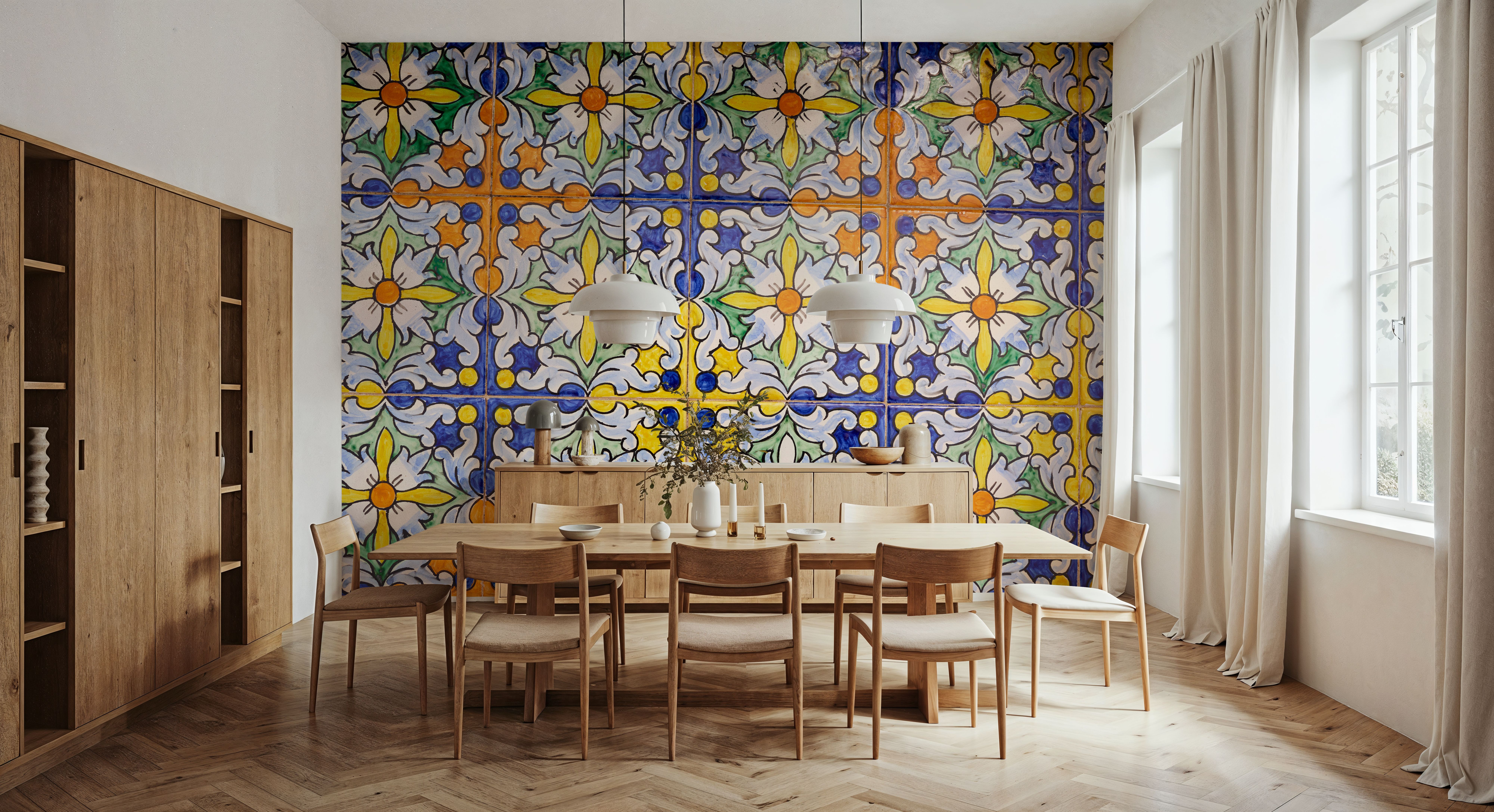 Seville Tiles, Papel pintado