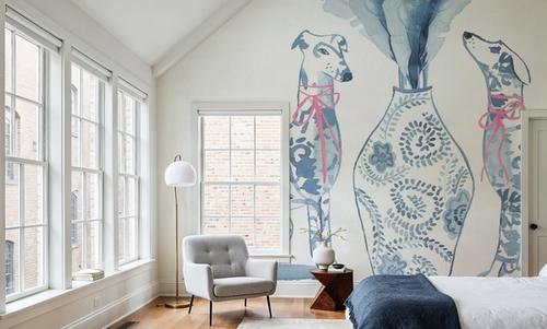 Chinoiserie Dogs I