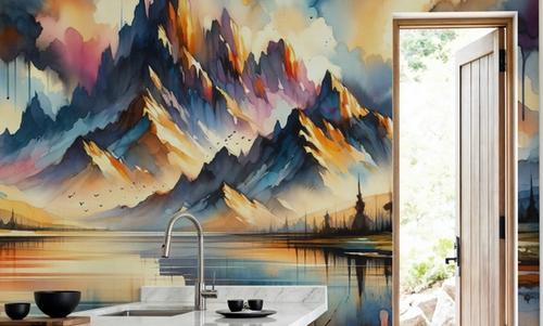 Majestic Mountain Reflected in Lake