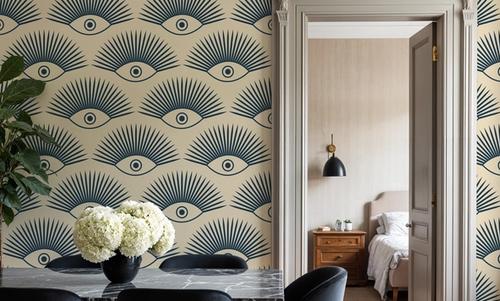 Art Deco Eye, Teal