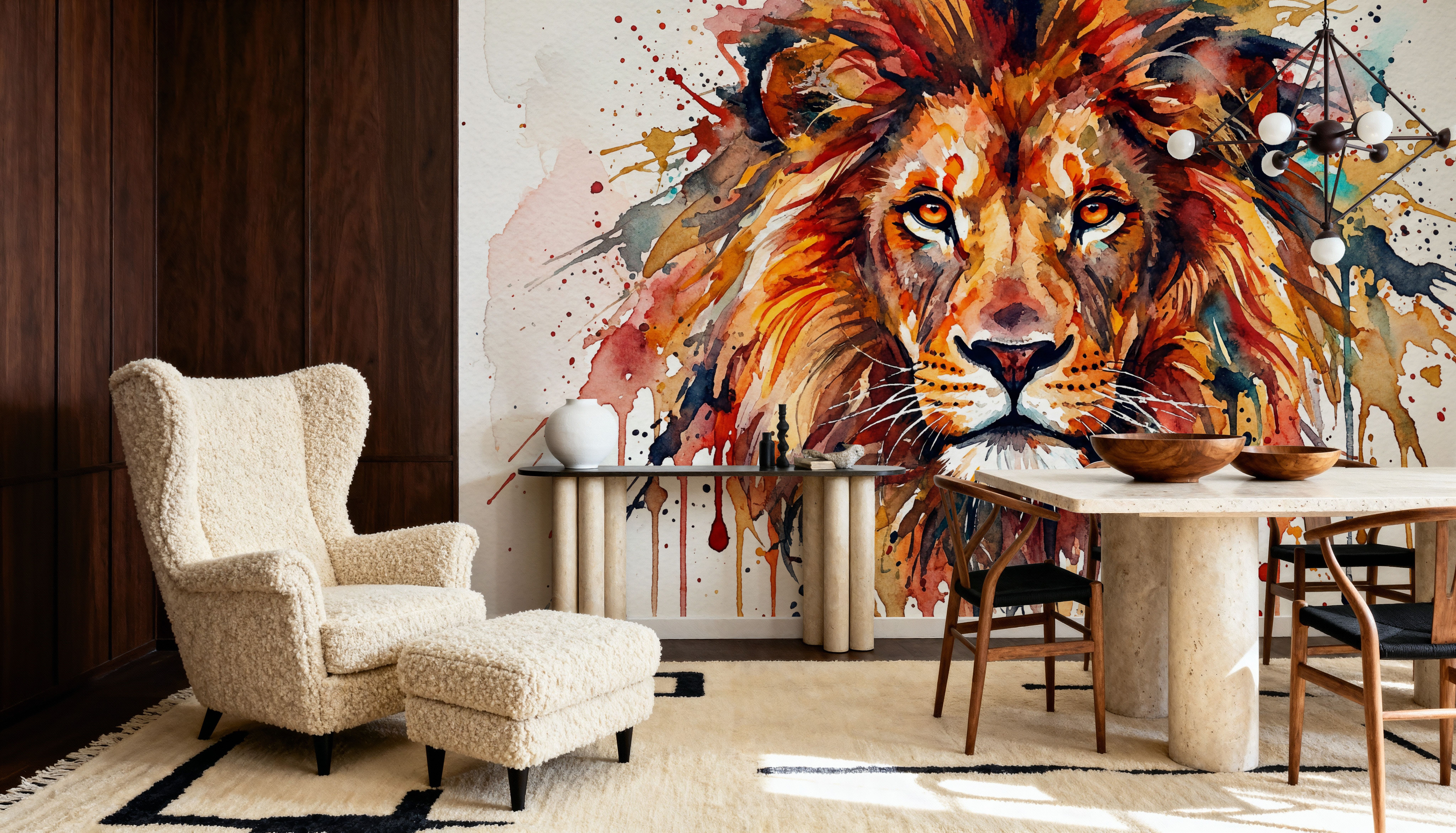 Lion - Watercolor Predators Series