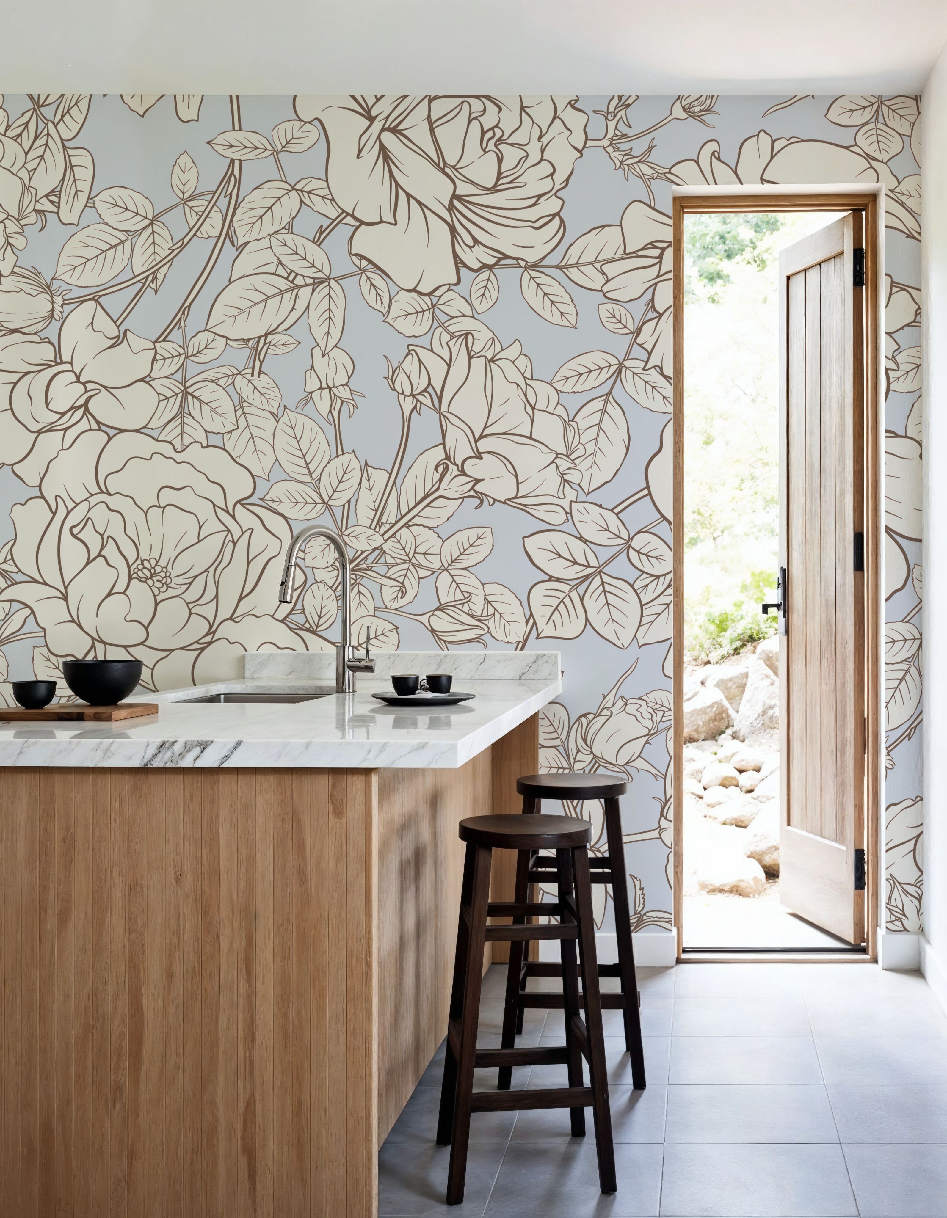 Vintage Rose Blueprint