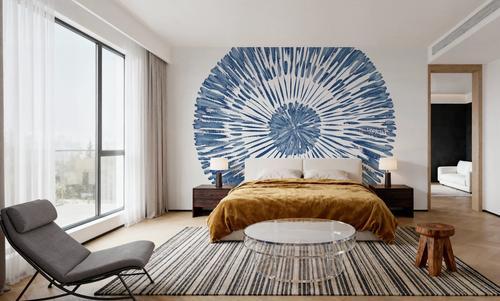 Coastal Block Print II Blue