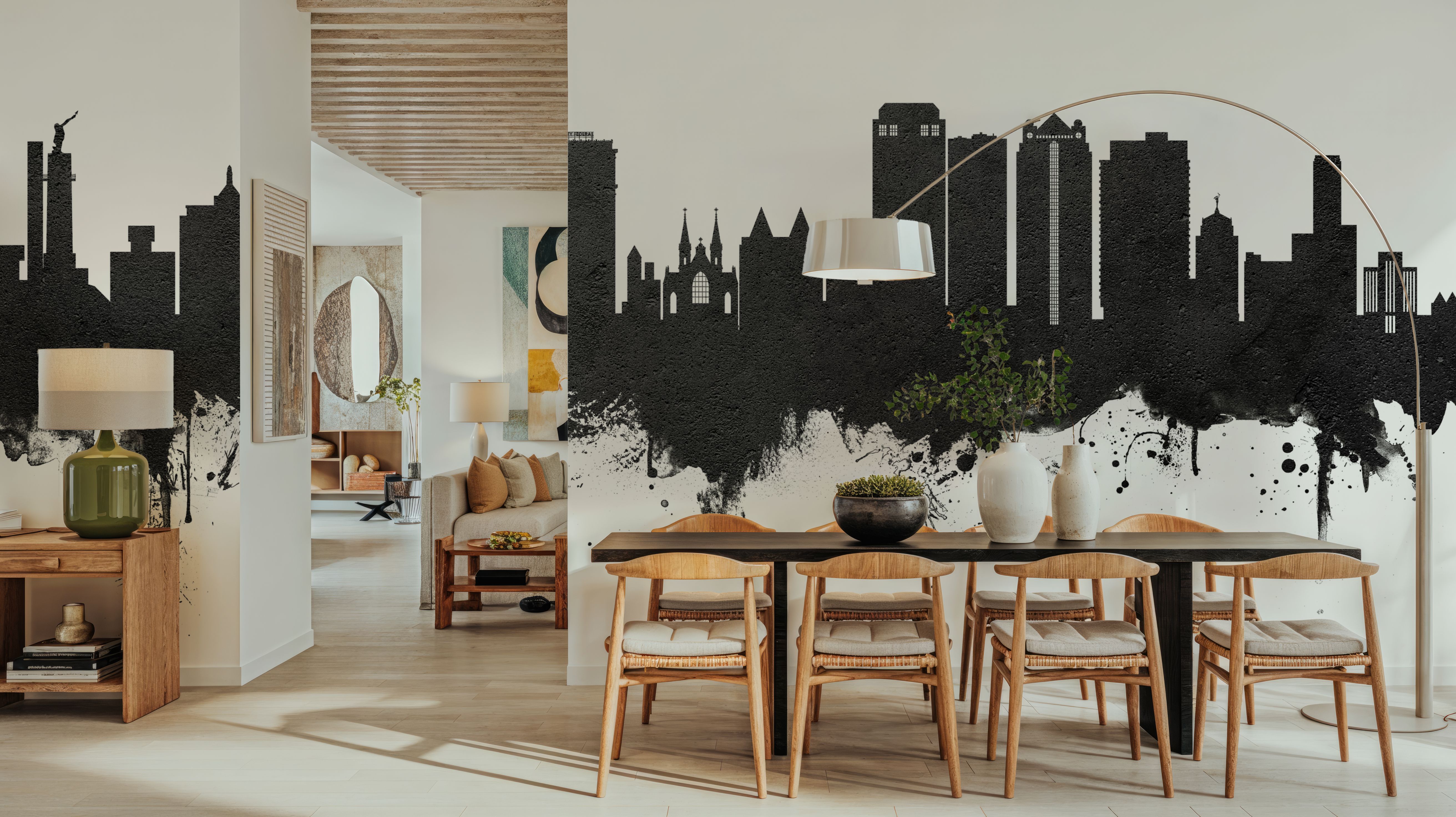 Birmingham Alabama Skyline Black & White