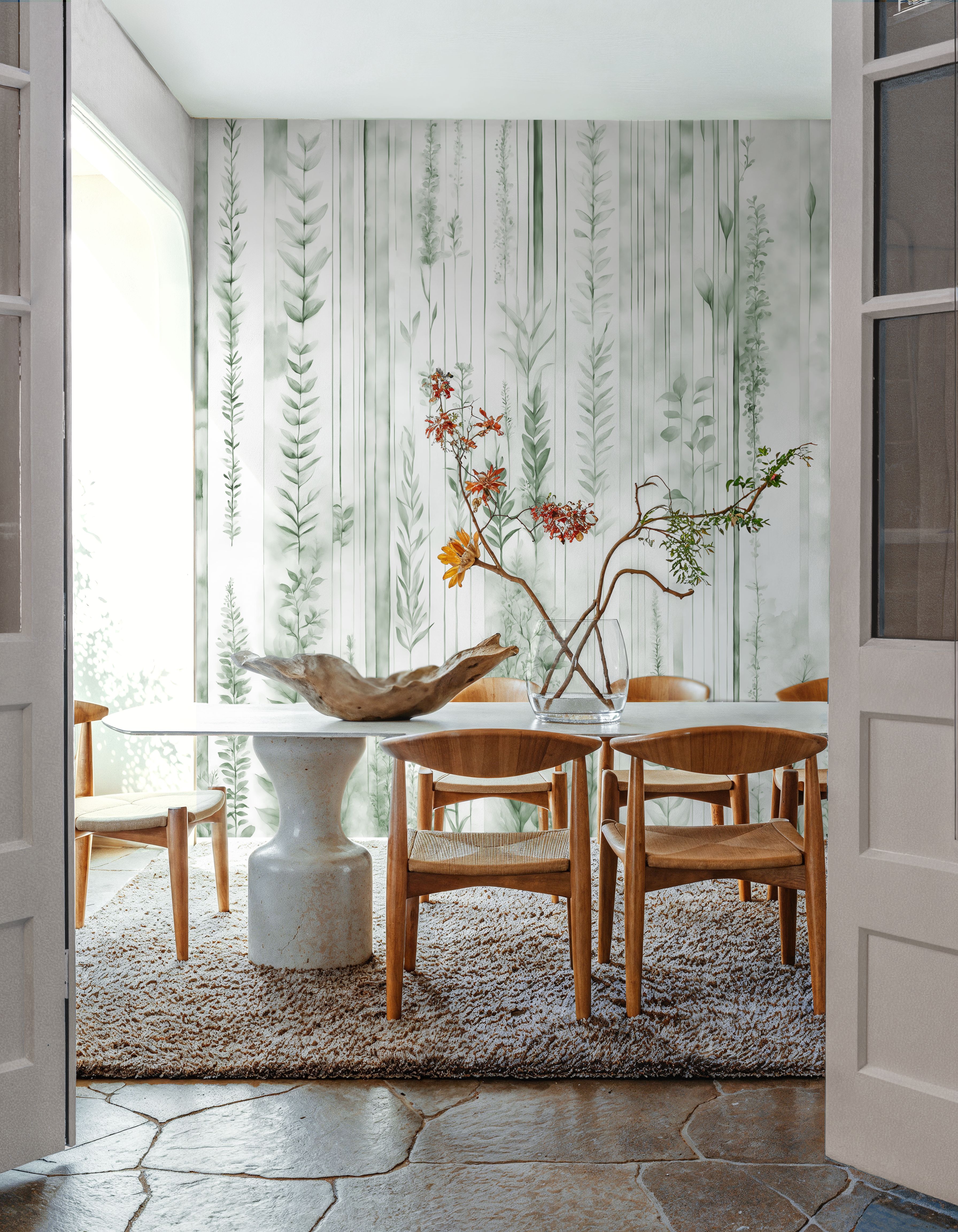 Botanical Wall Green