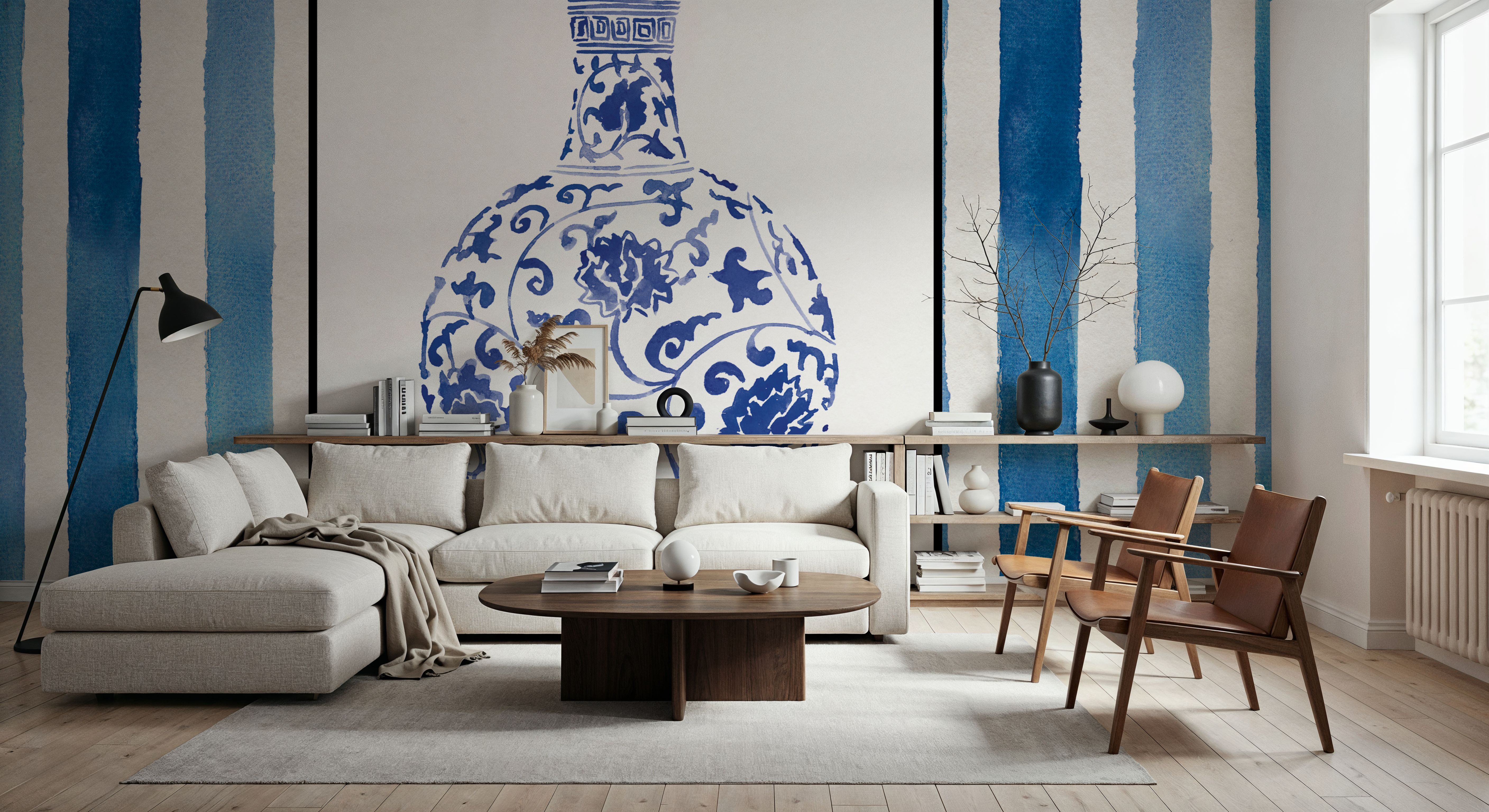 Chinoiserie Vase III Stripes