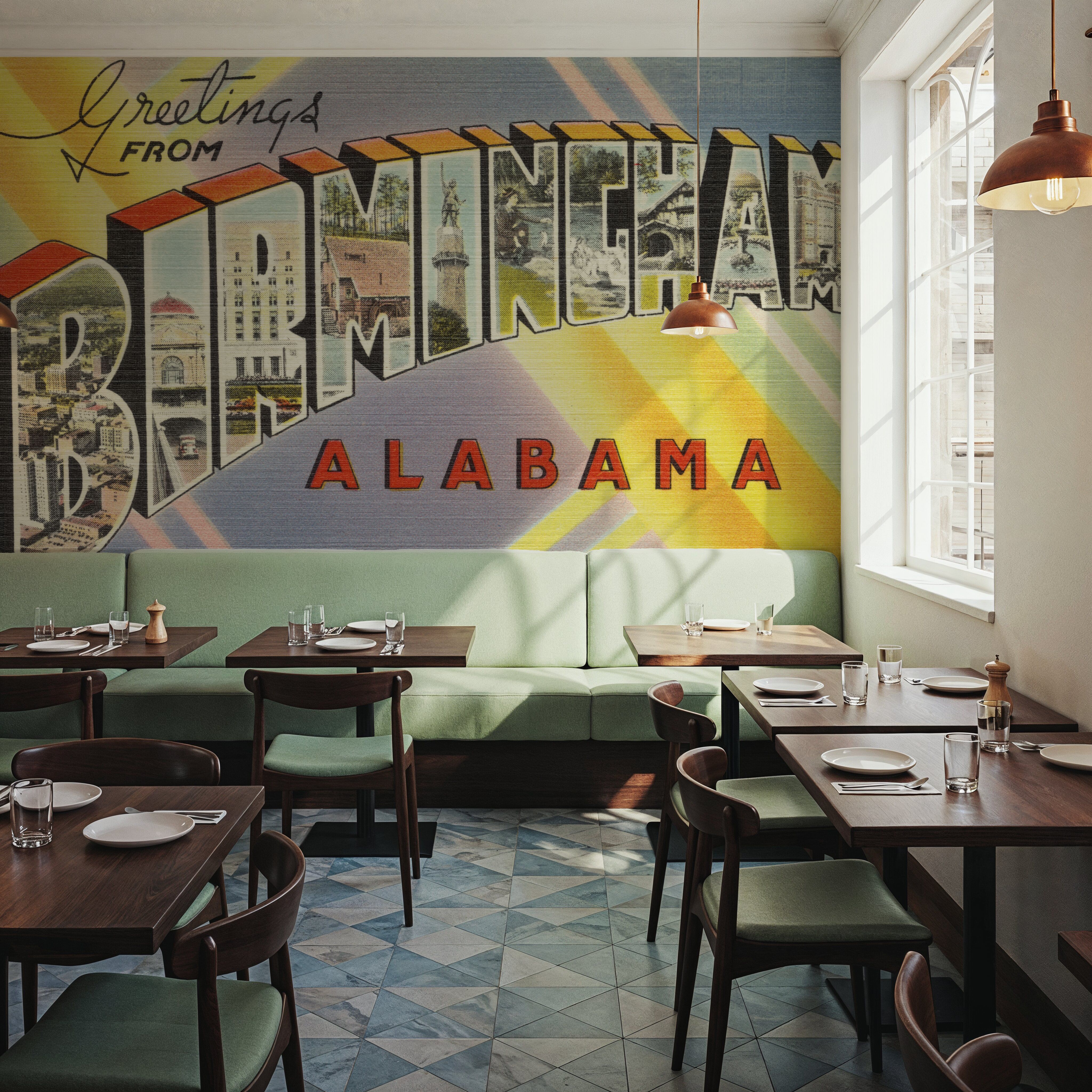 Greetings from Birmingham - Screenprint Postcard