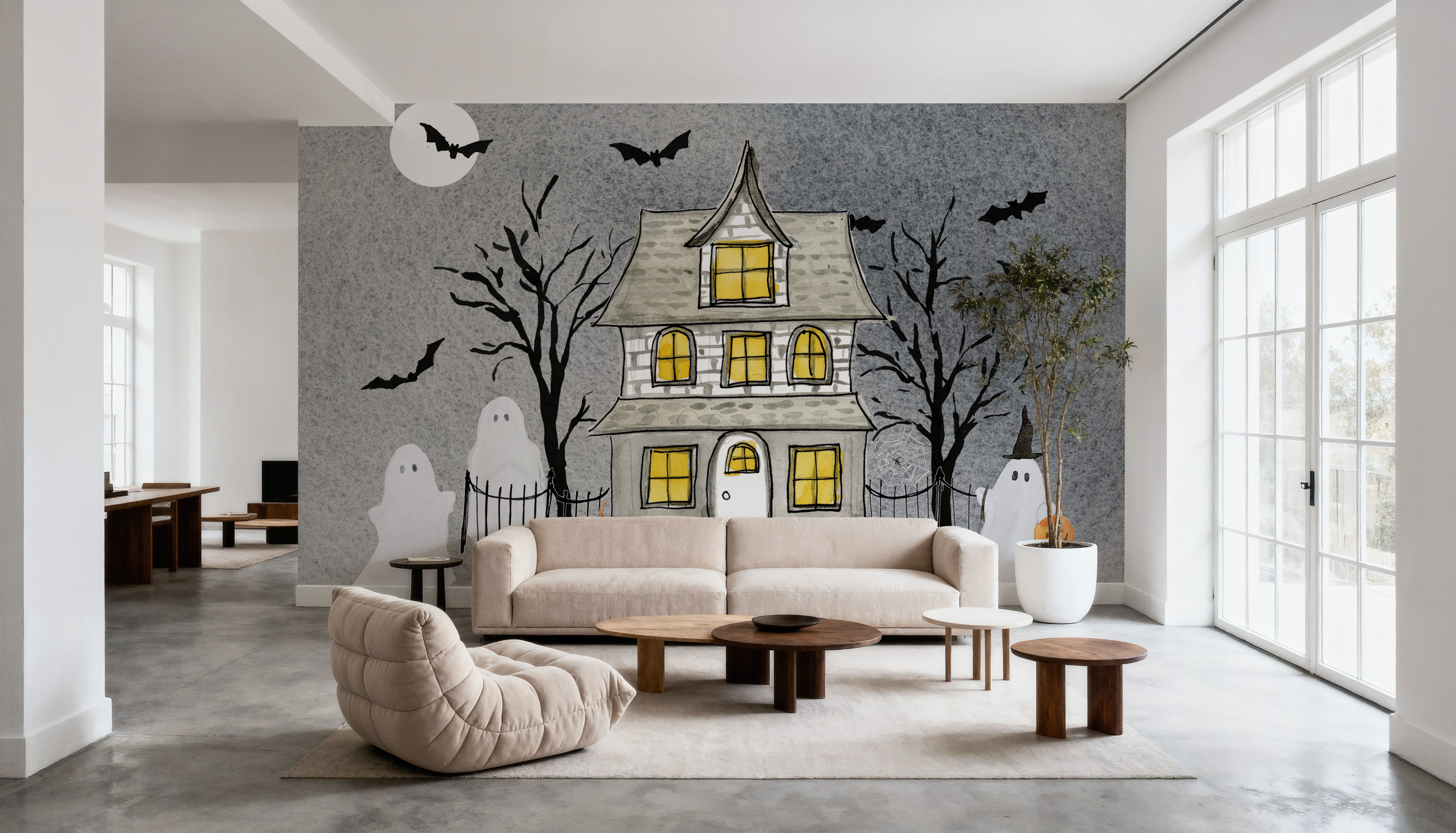 Haunted House I, Papier peint