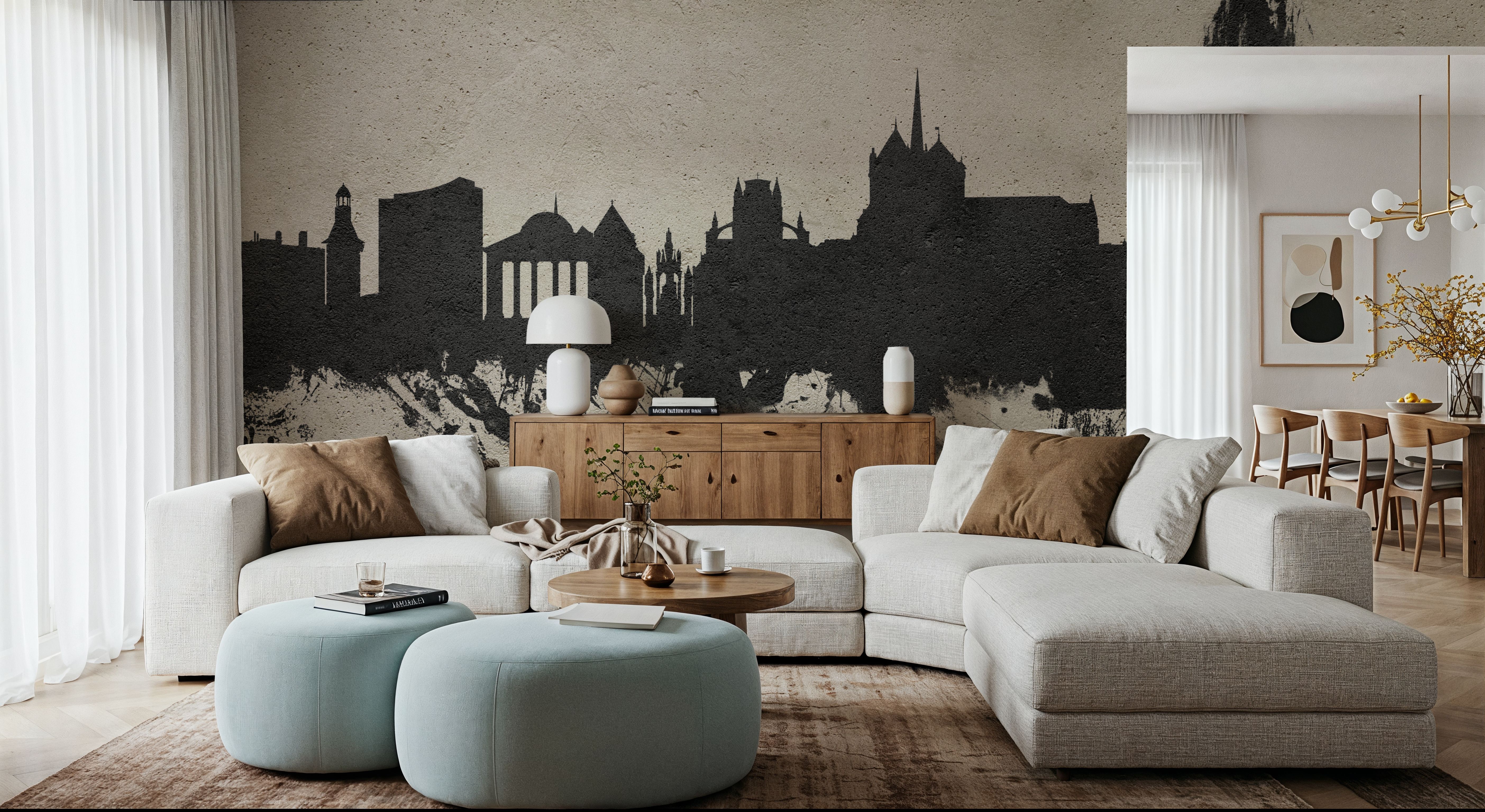 Geneva Switzerland Skyline Concrete