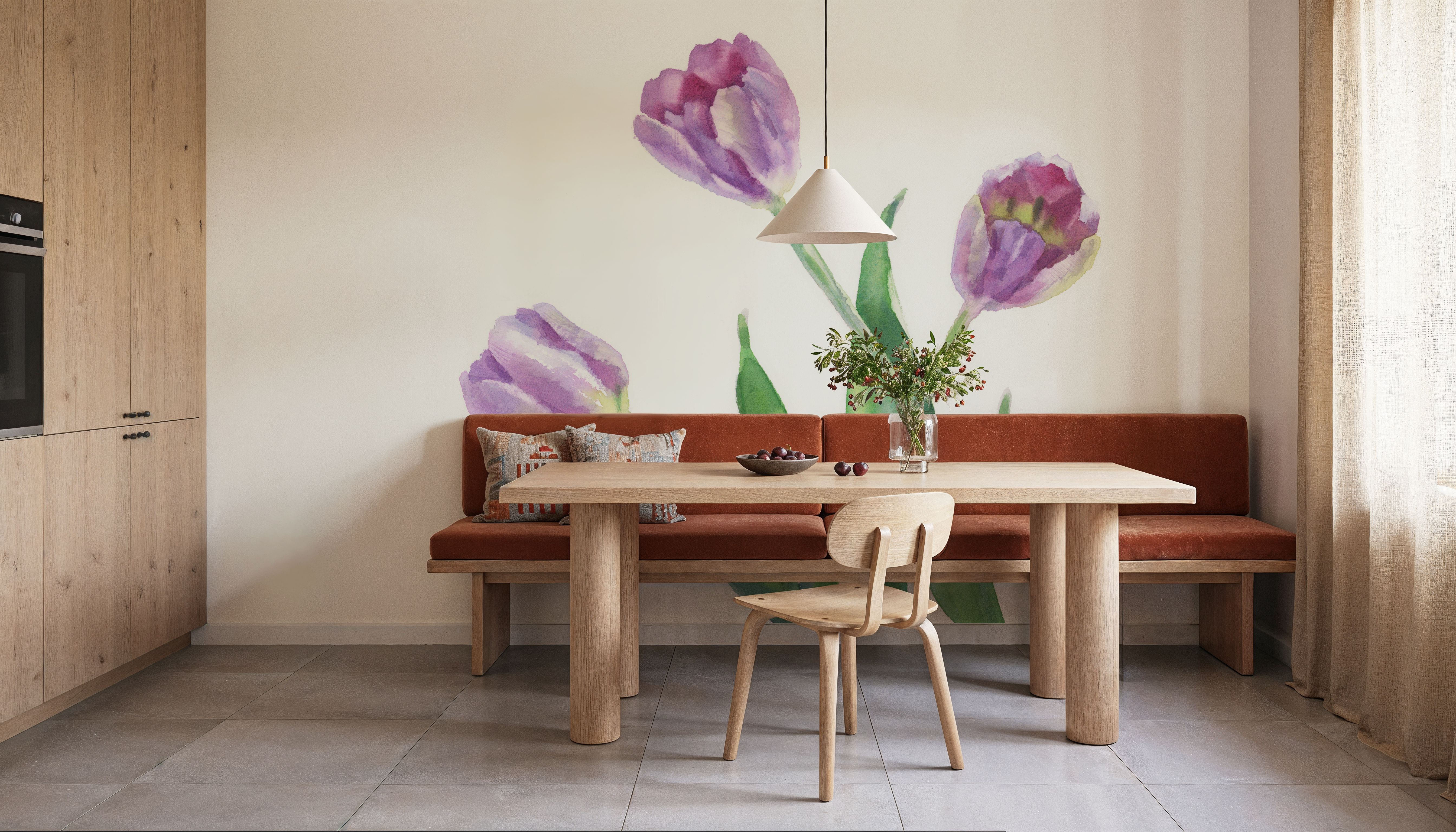 Lavender Tulip Watercolor