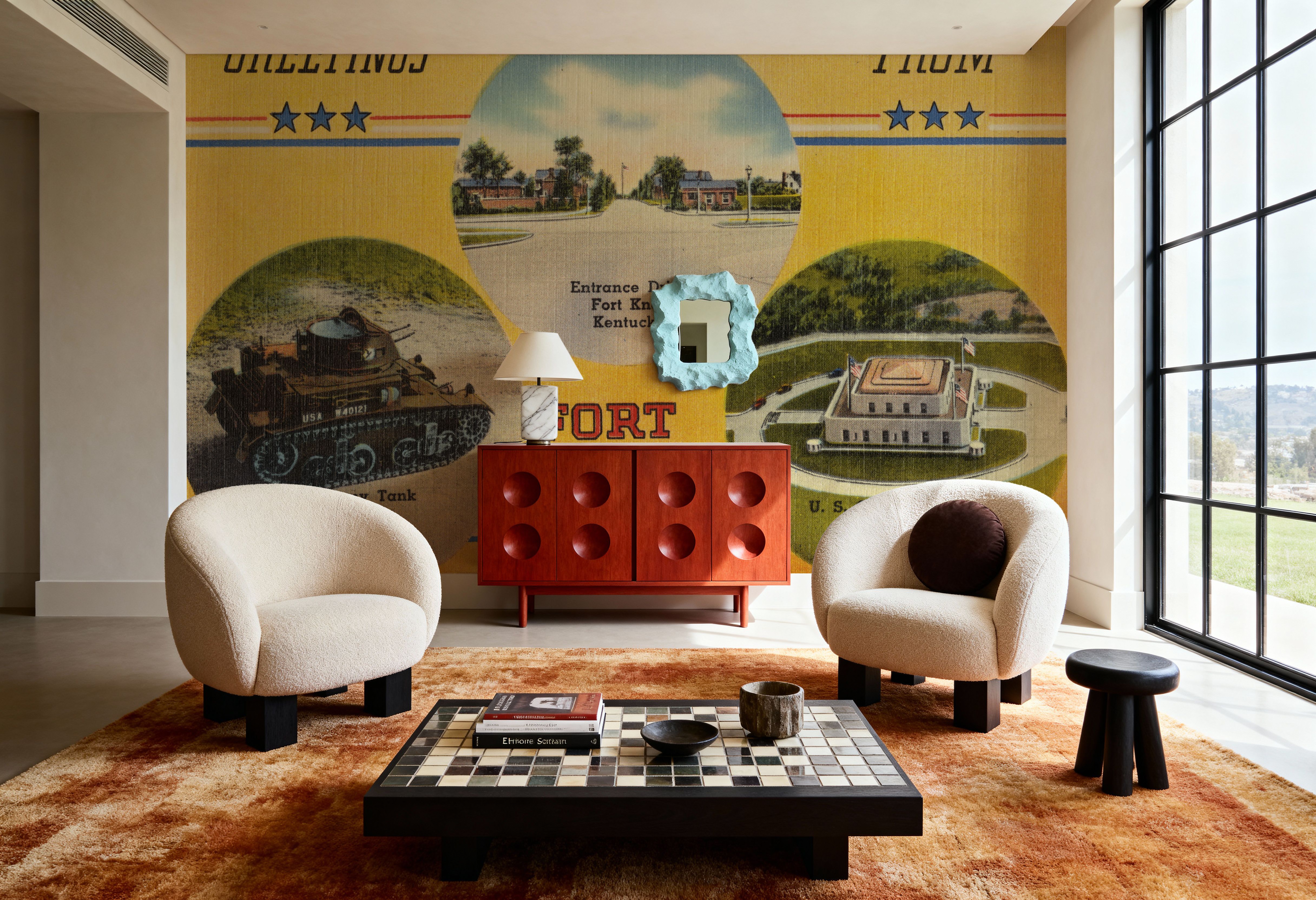 Greetings from Fort Knox - Screenprint Postcard, Wallpaper