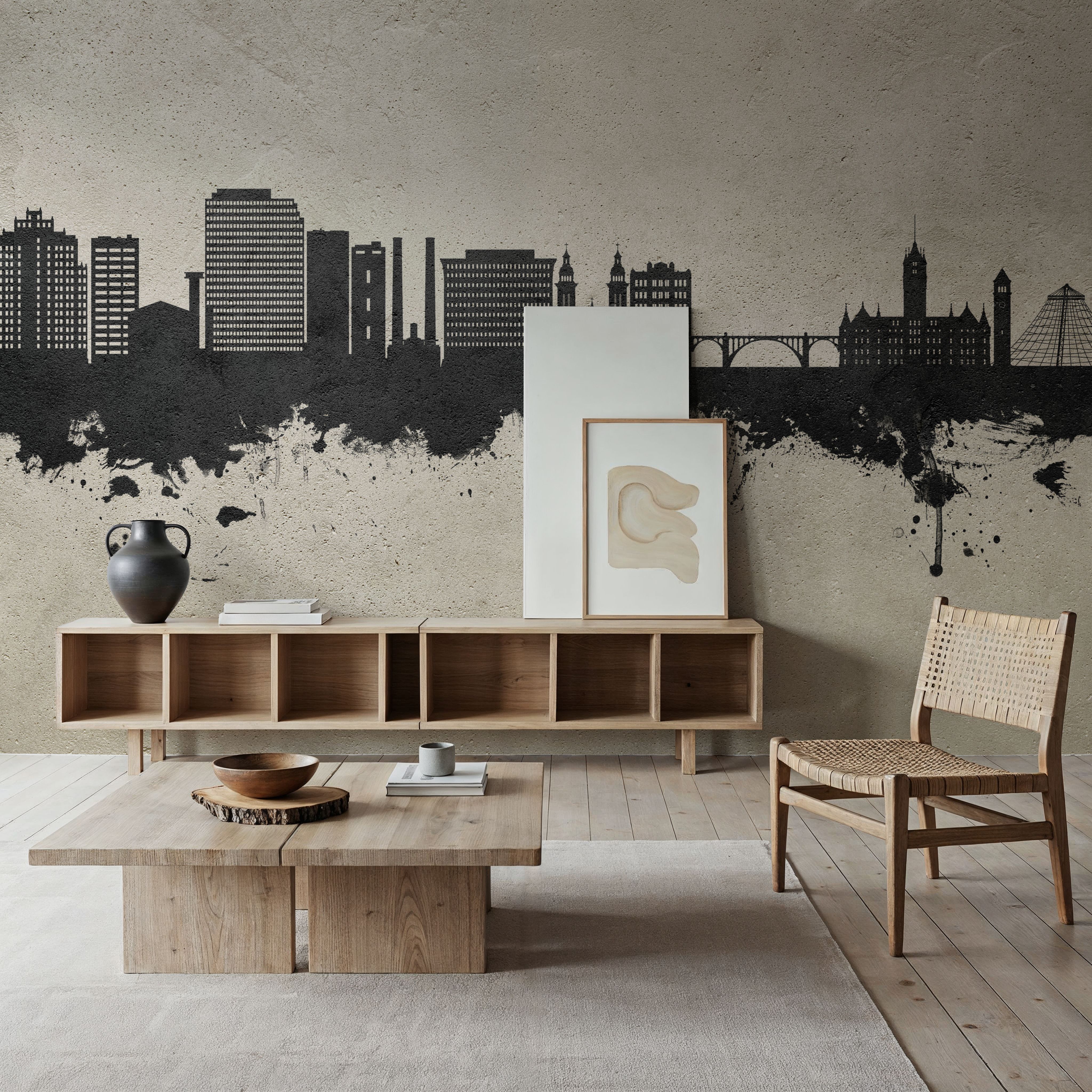 Spokane Washington Skyline Concrete, Wallpaper