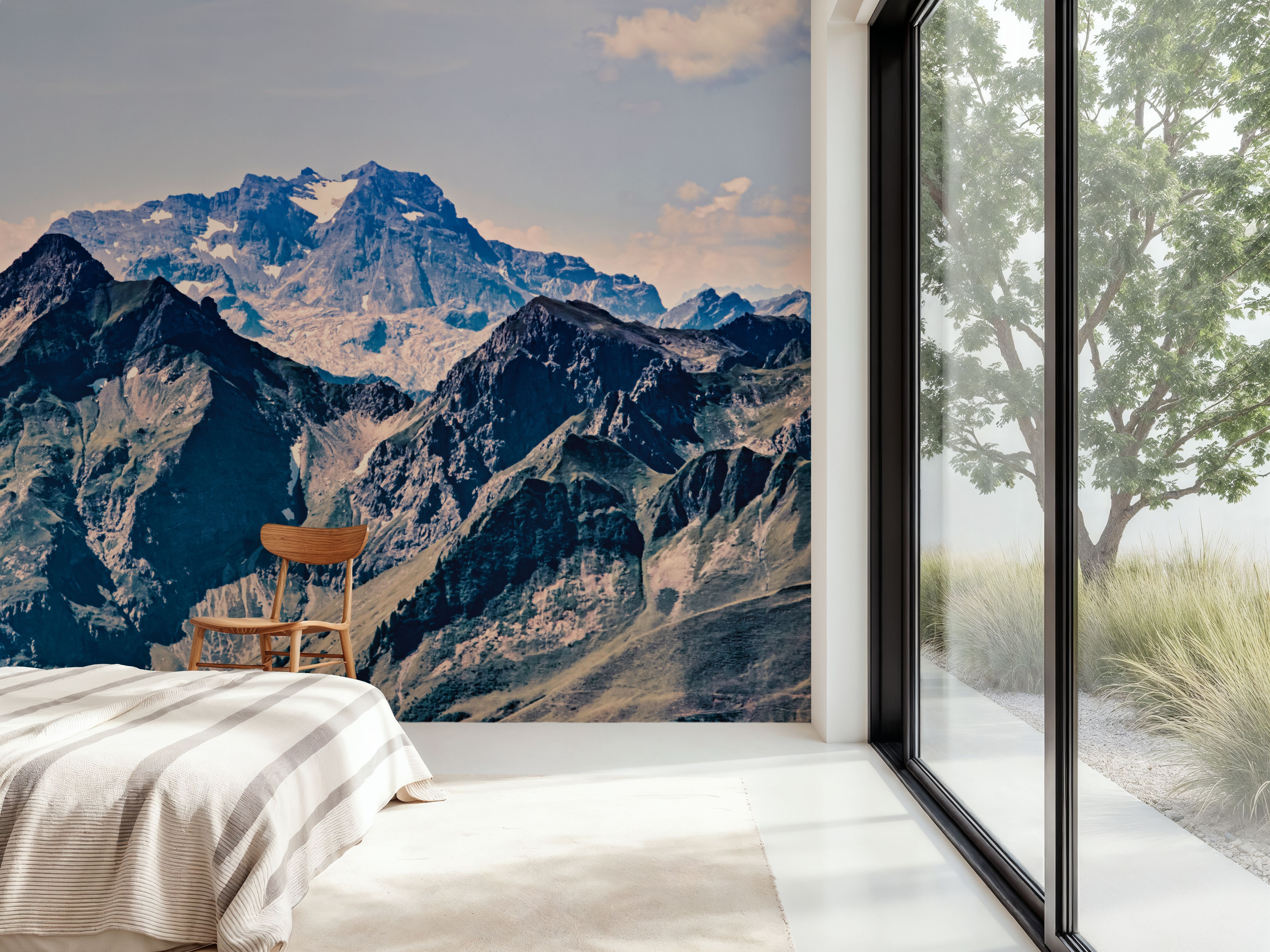 Vintage Look Mountain Top