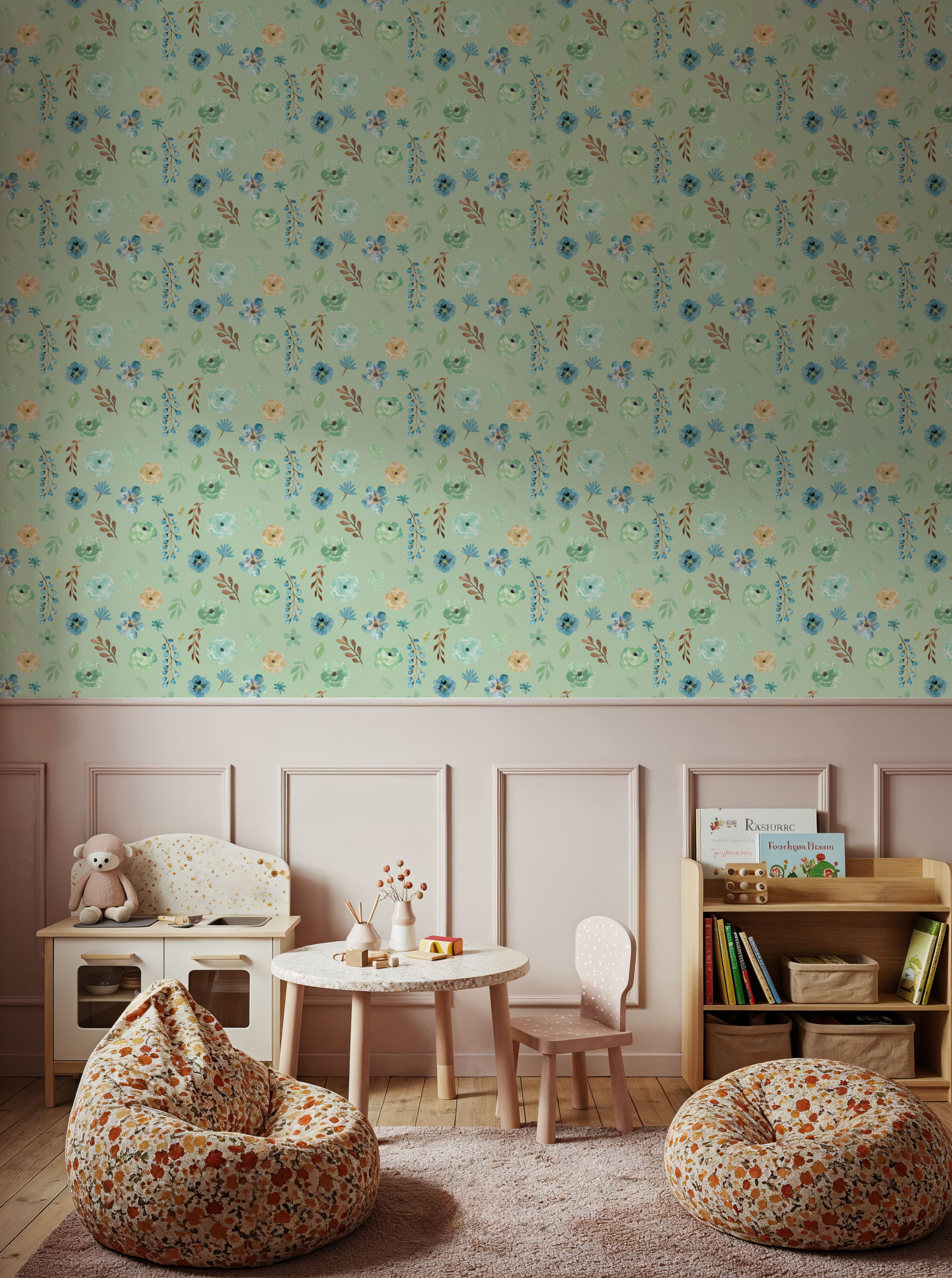 Flutterby Flowers Mint