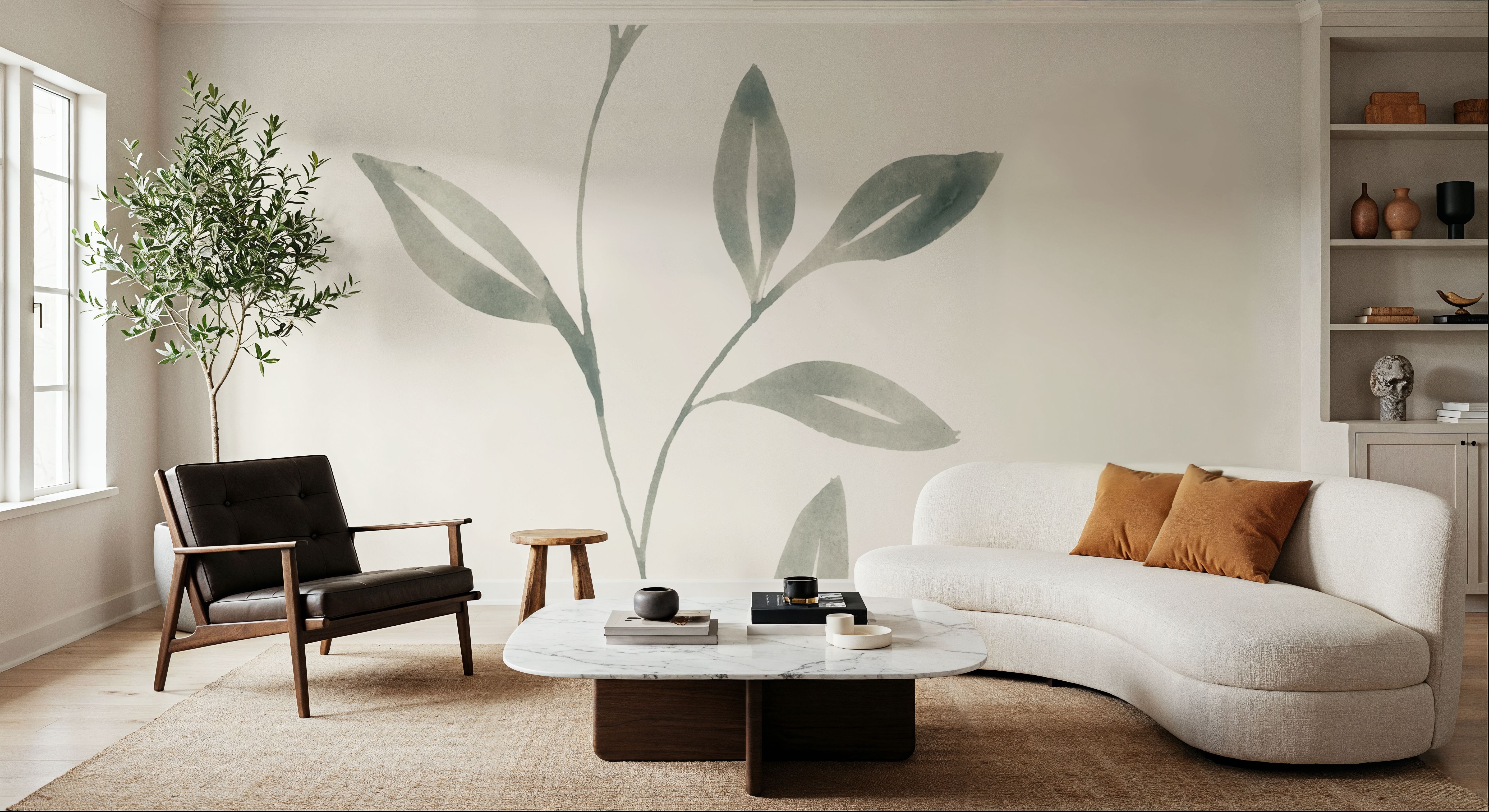Linen Leaves I