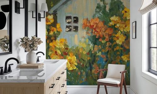 Painterly Garden View