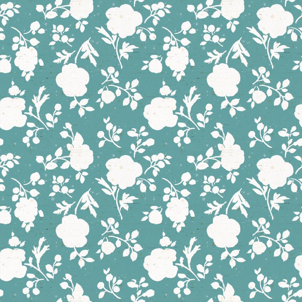 Country Flowery Turqouise