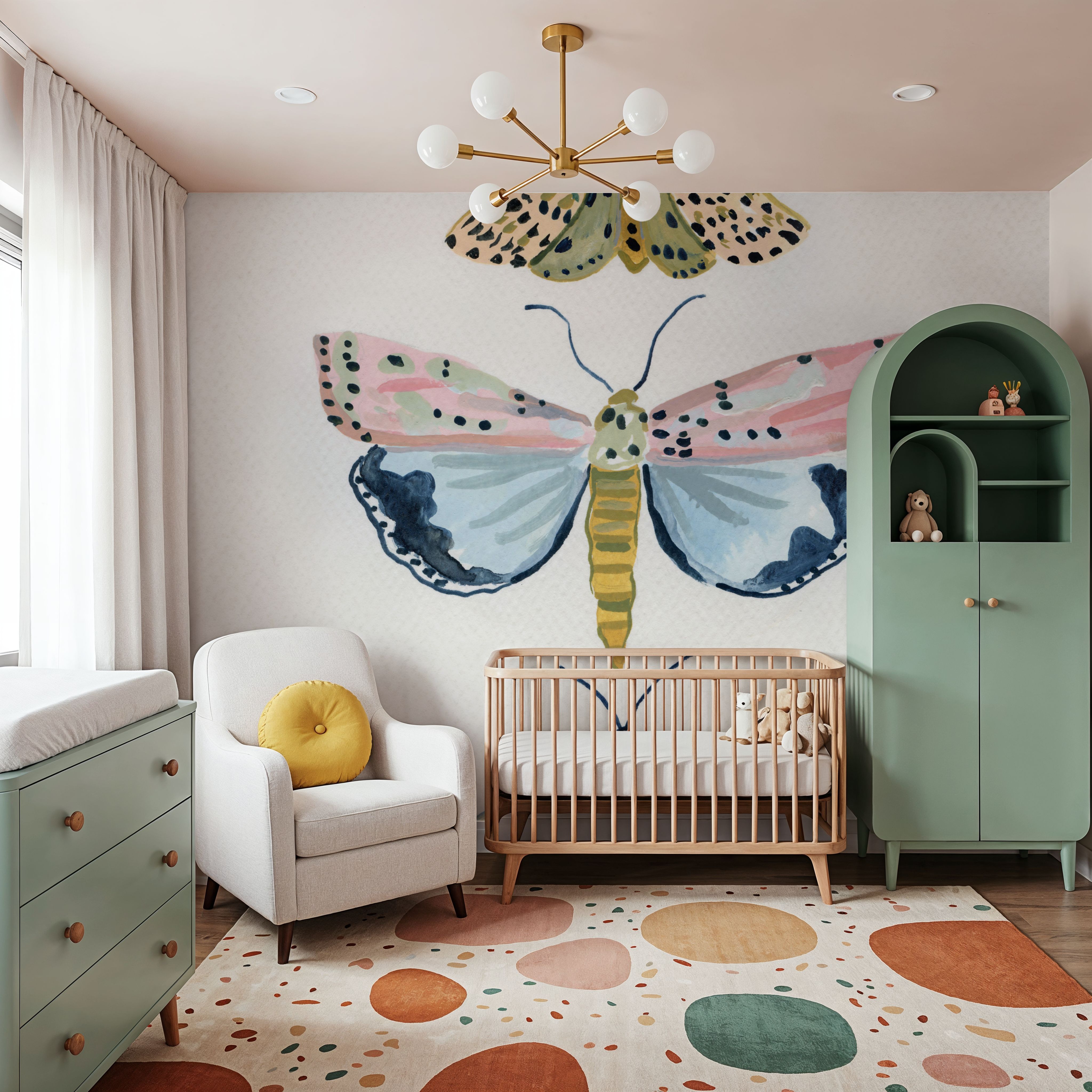 Pastel Moths I