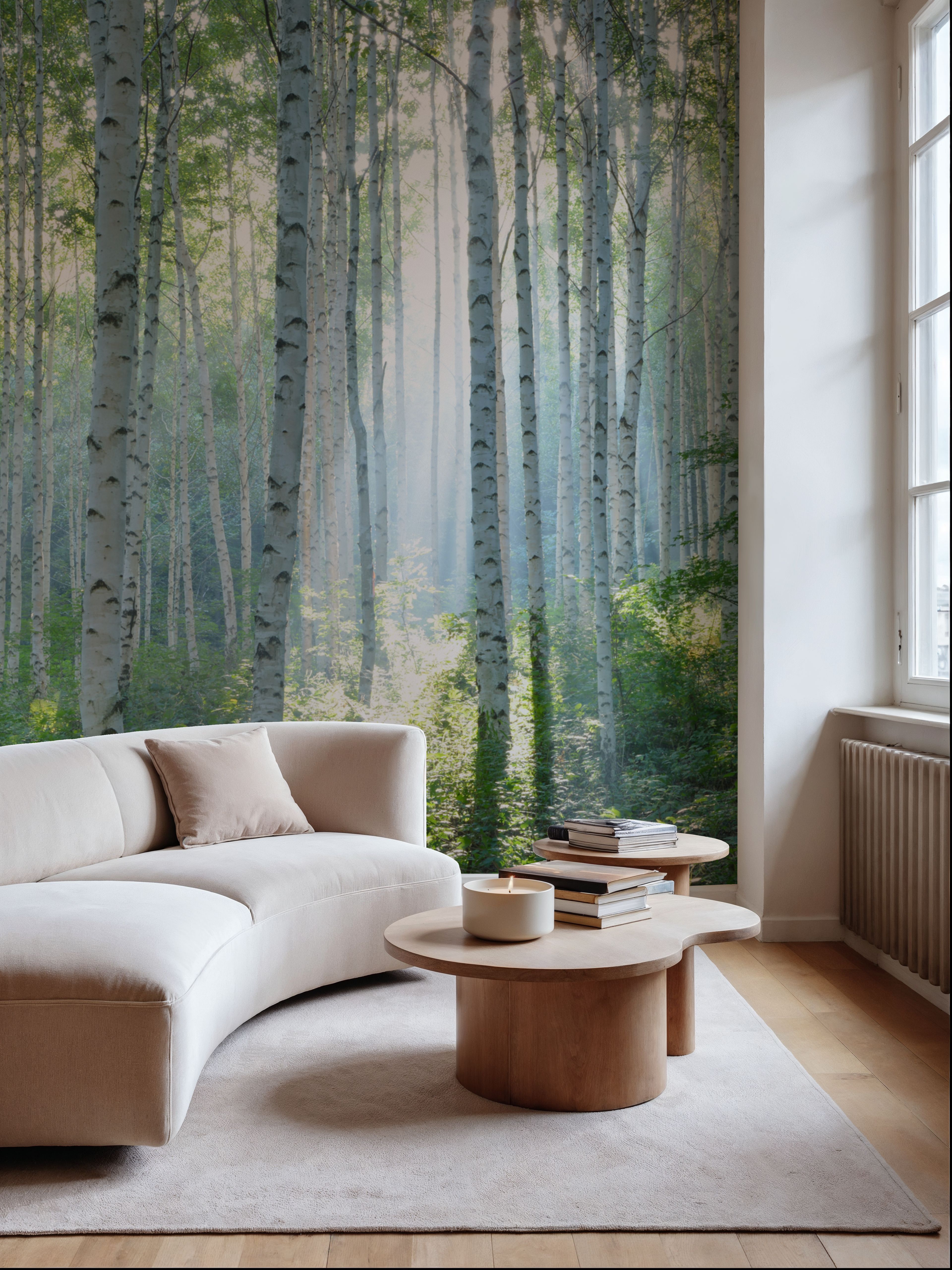 Peaceful Birch Woods