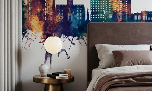 Luton England Skyline Blue & Bronze