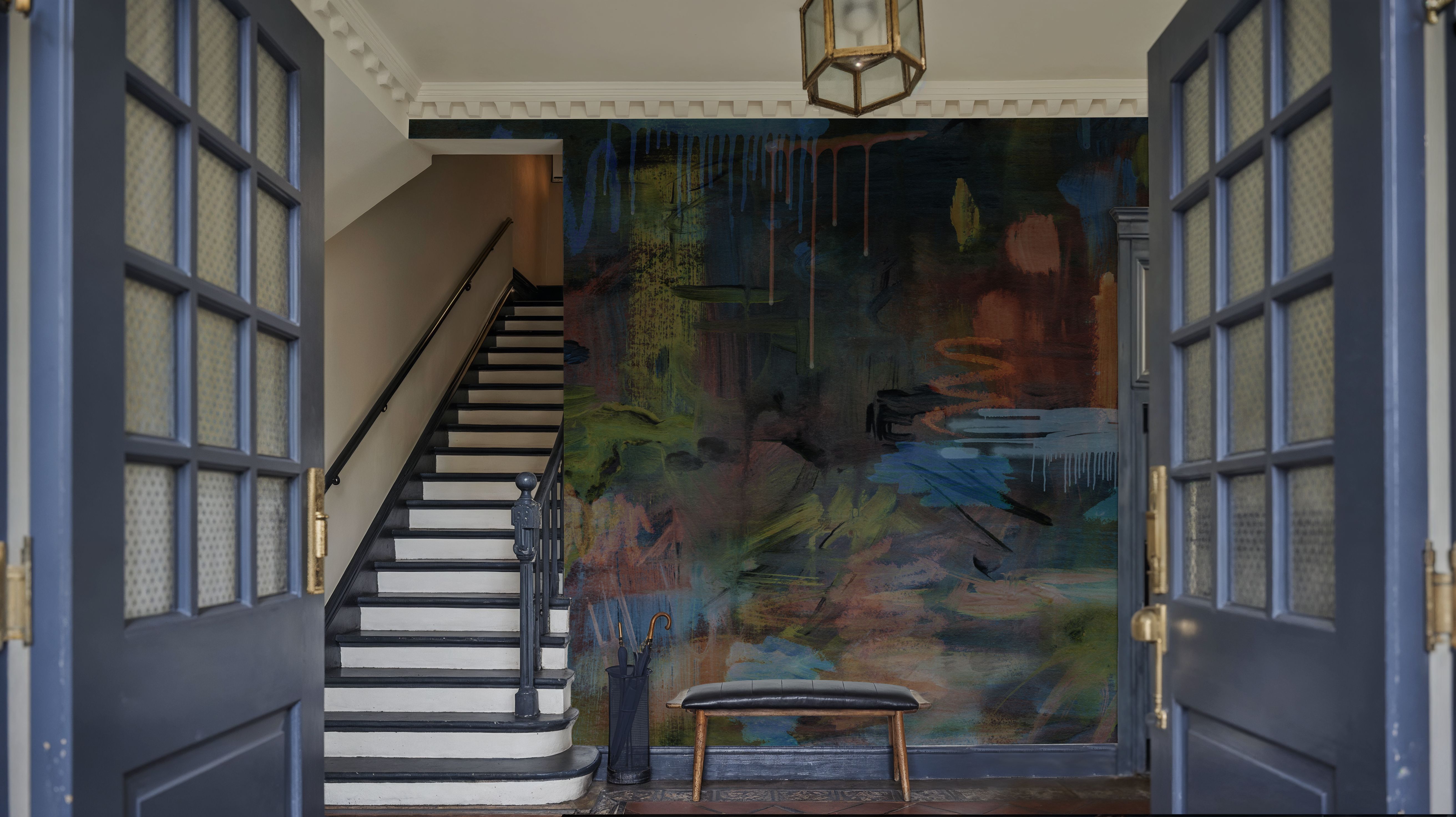 Splashy Paints, Dark, Wallpaper