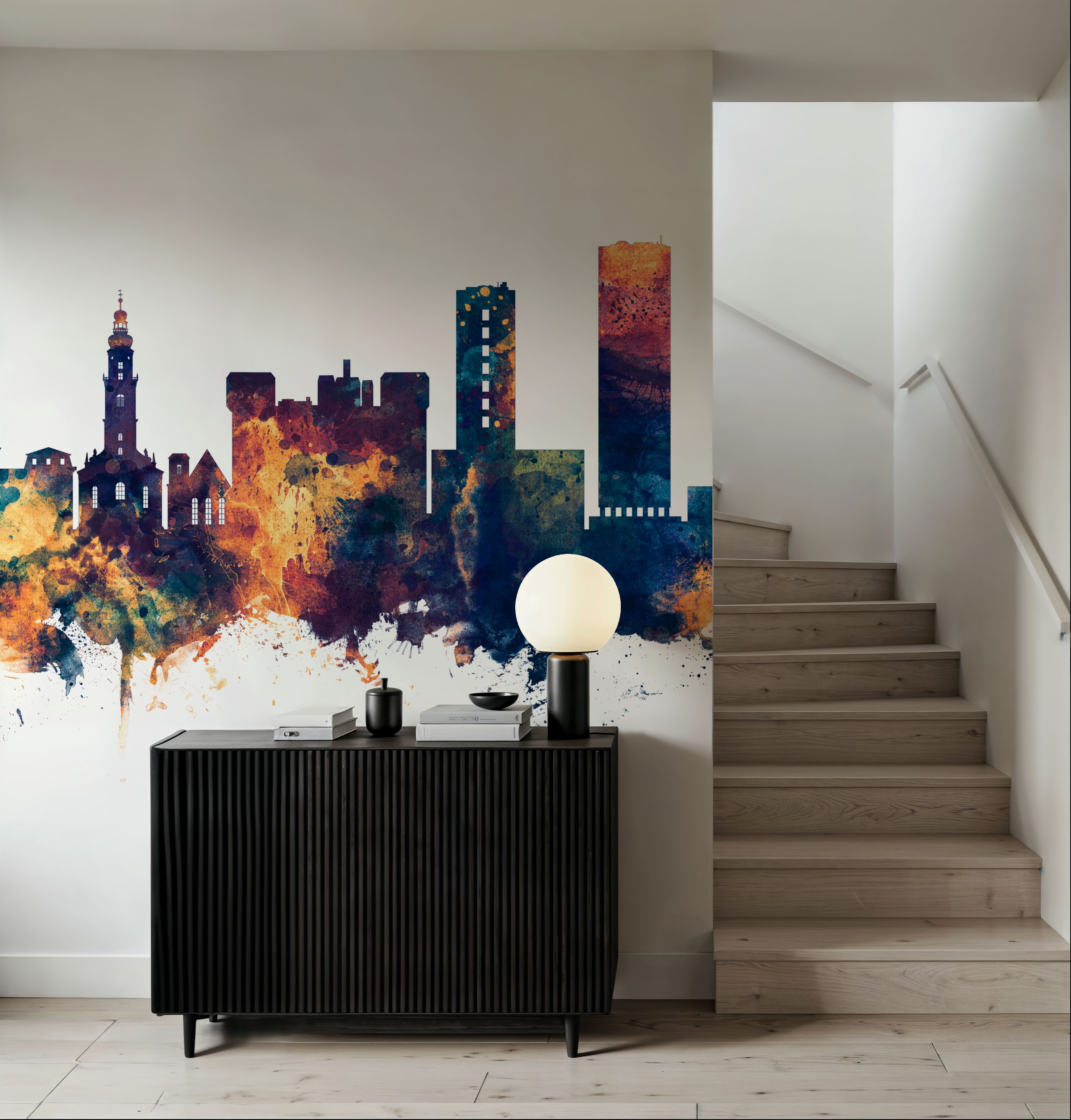 Erlangen Germany Skyline Blue & Bronze