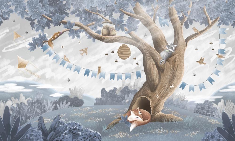 Oak Hill Slumber, Sky Blue