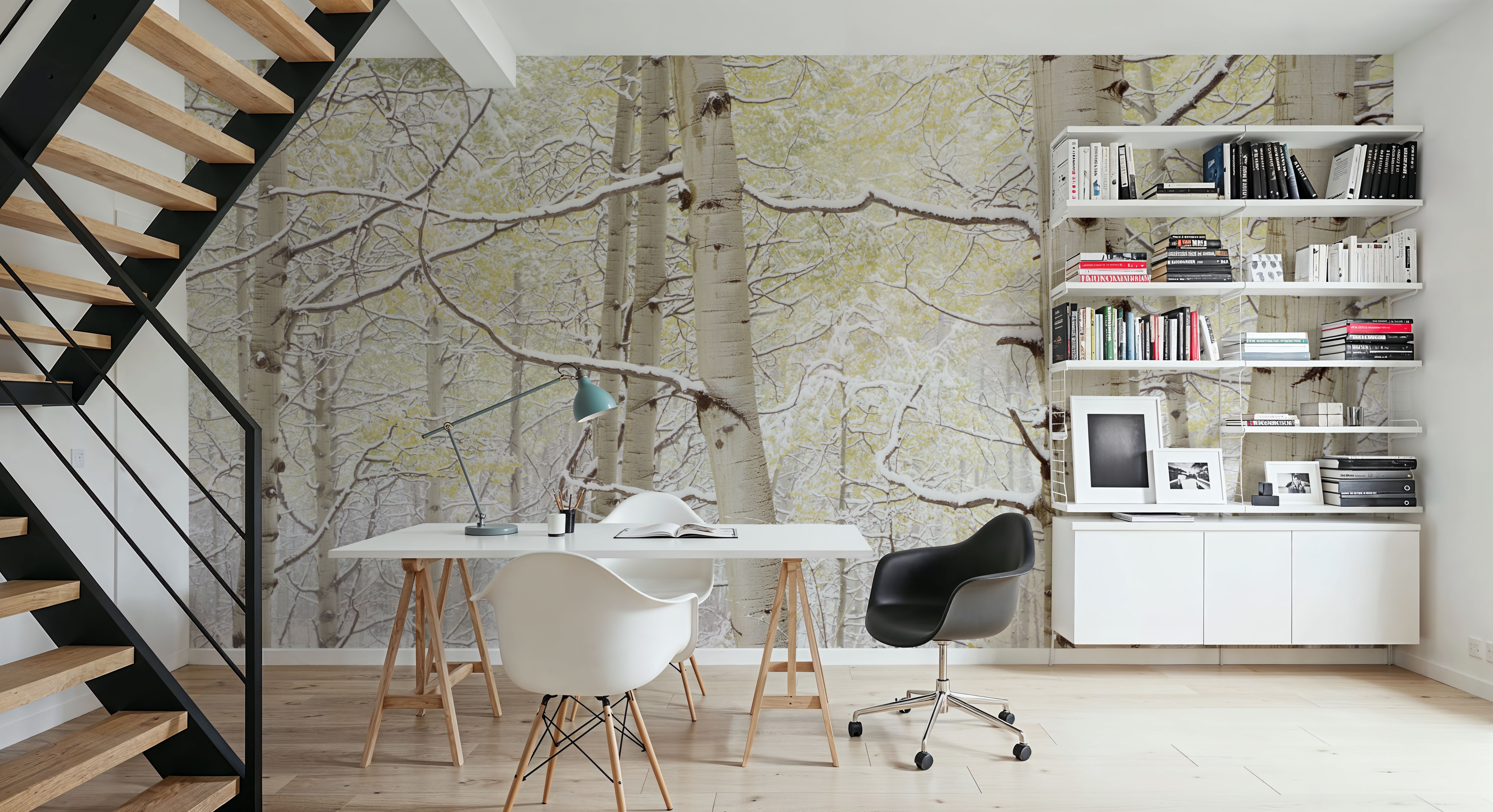 Winter Birch Forest