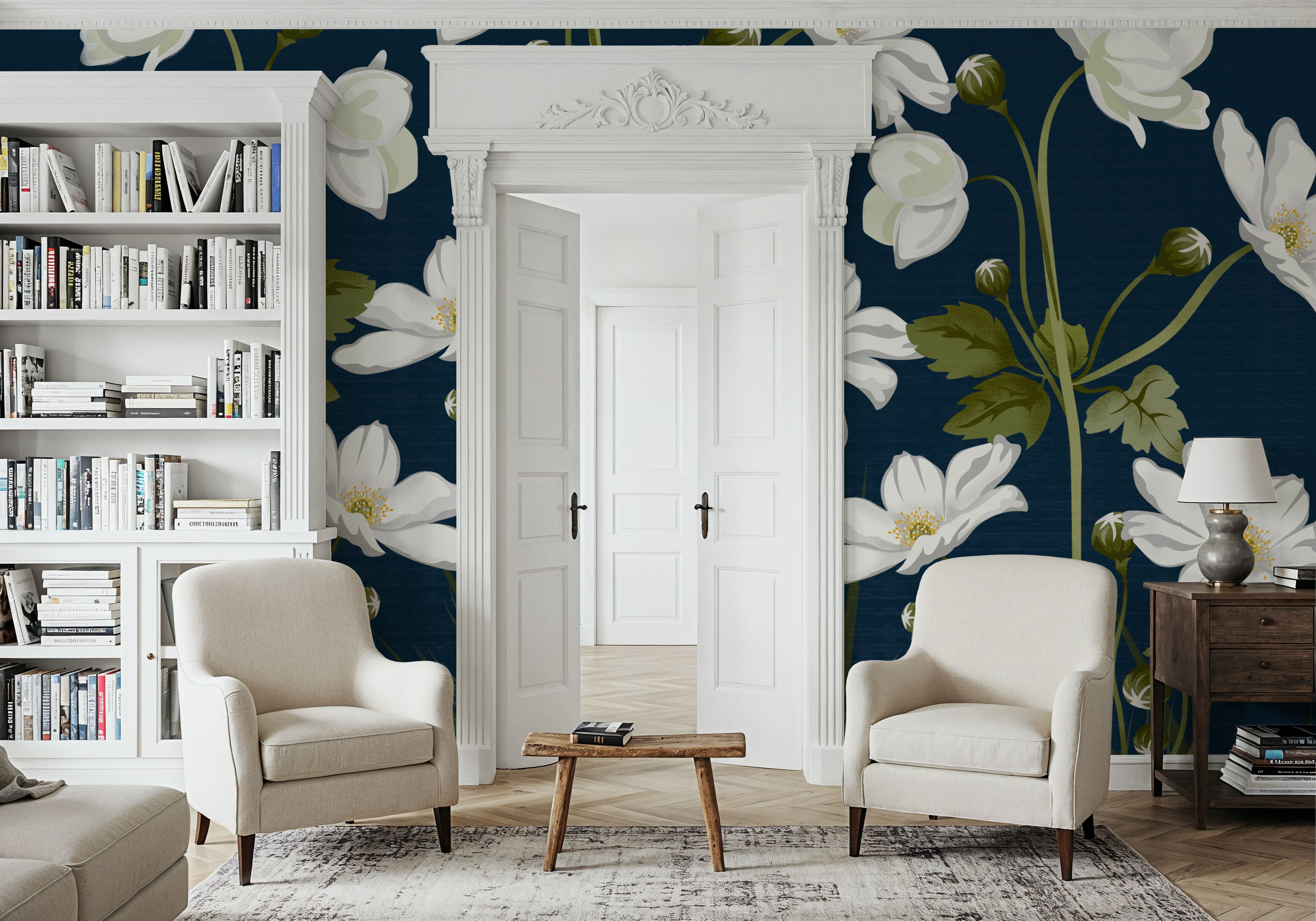 White Anemones, Denim