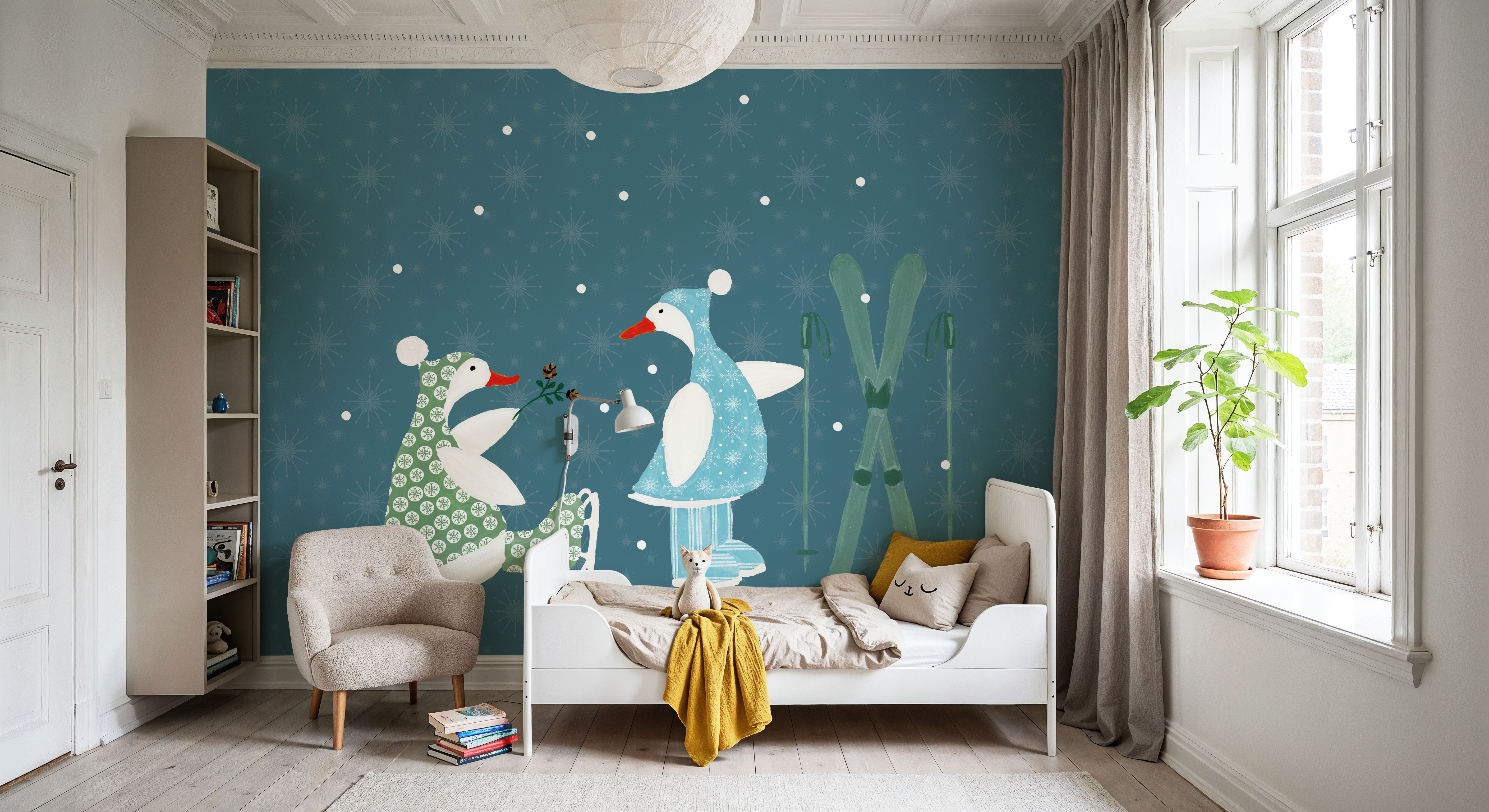 Ducks in the Snow VII