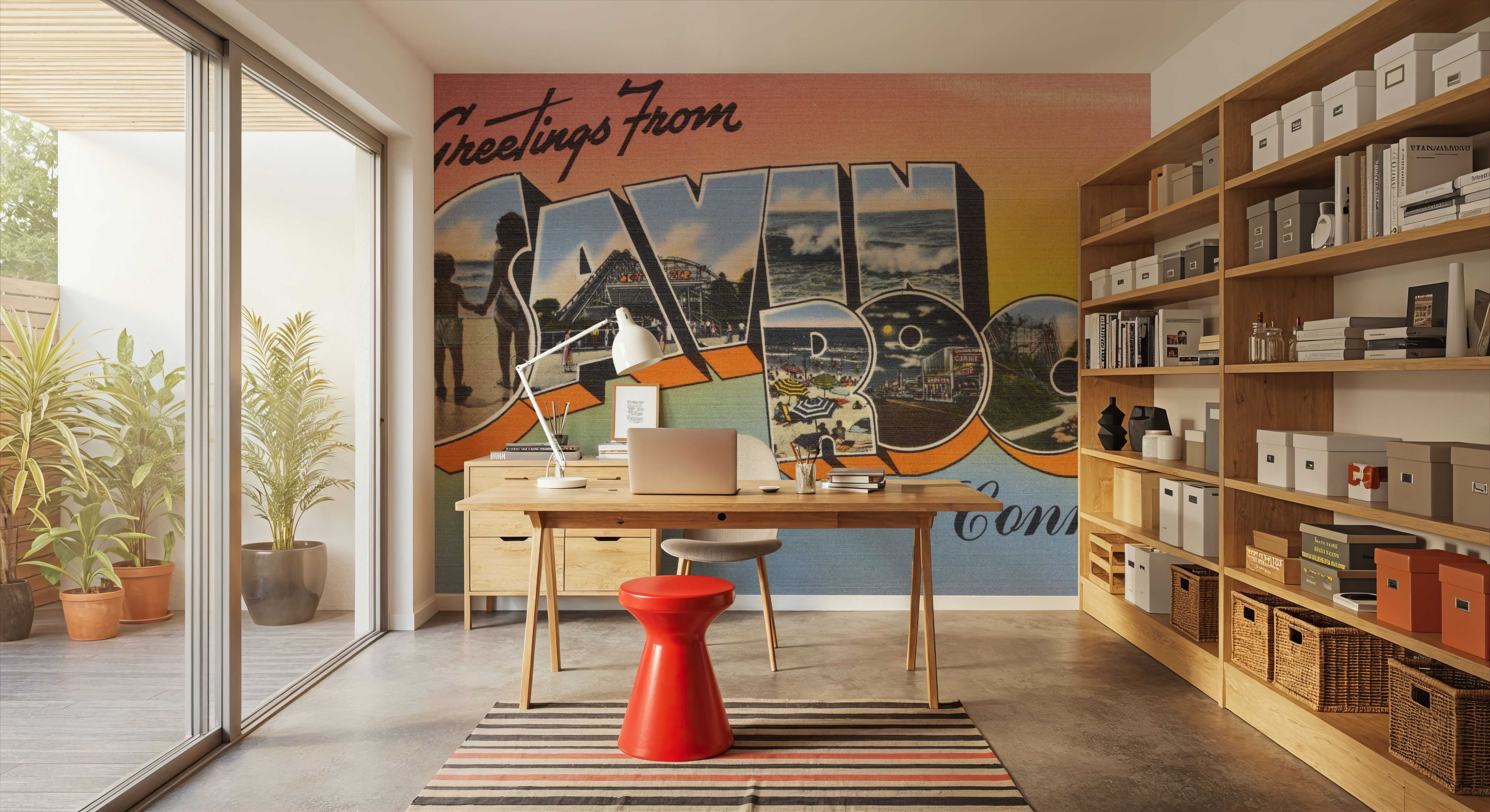 Greetings from Savin Rock - Screenprint Postcard