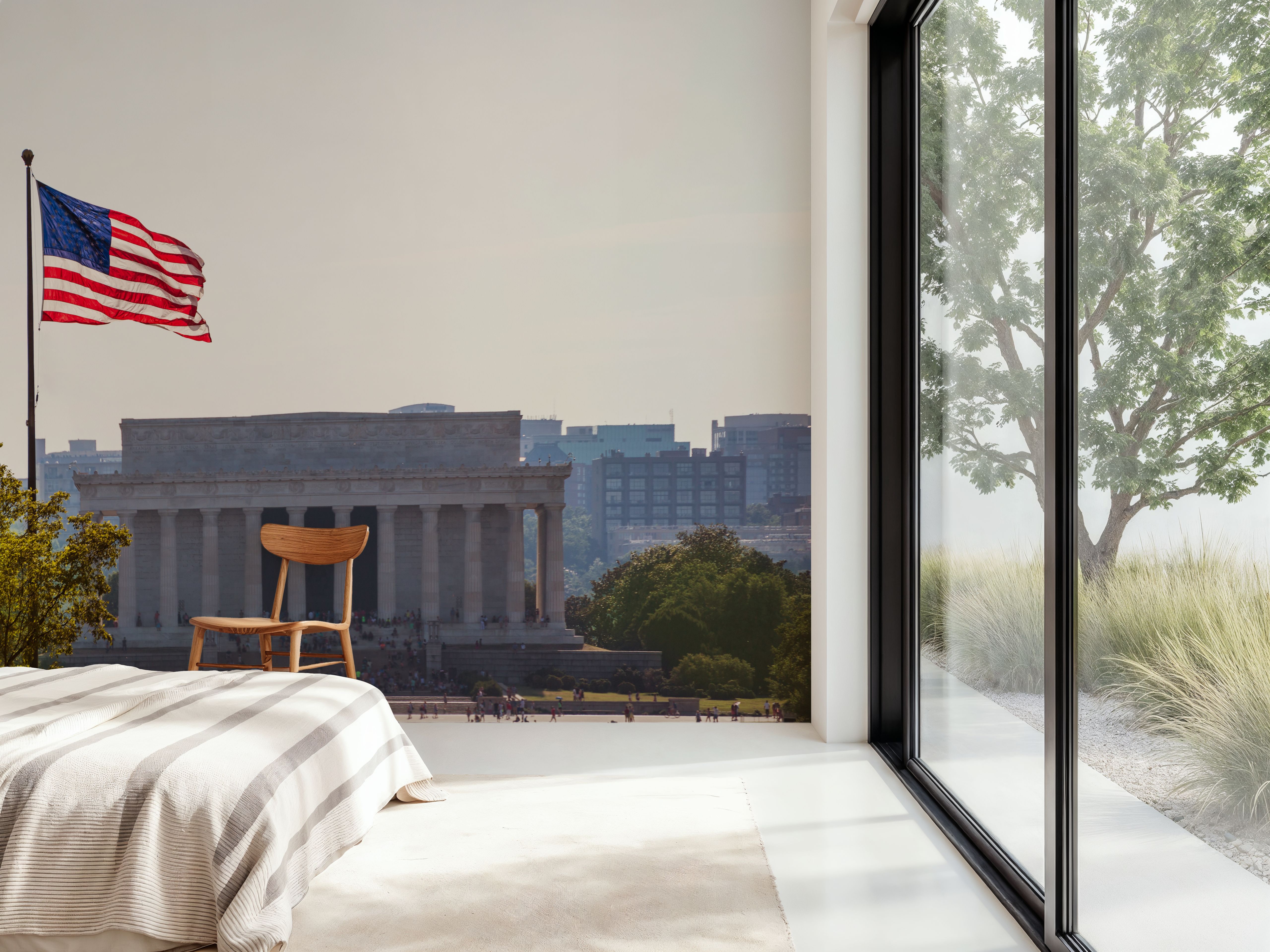 Patriotic Lincoln Memorial