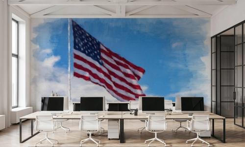 Stars and Stripes on Canvas