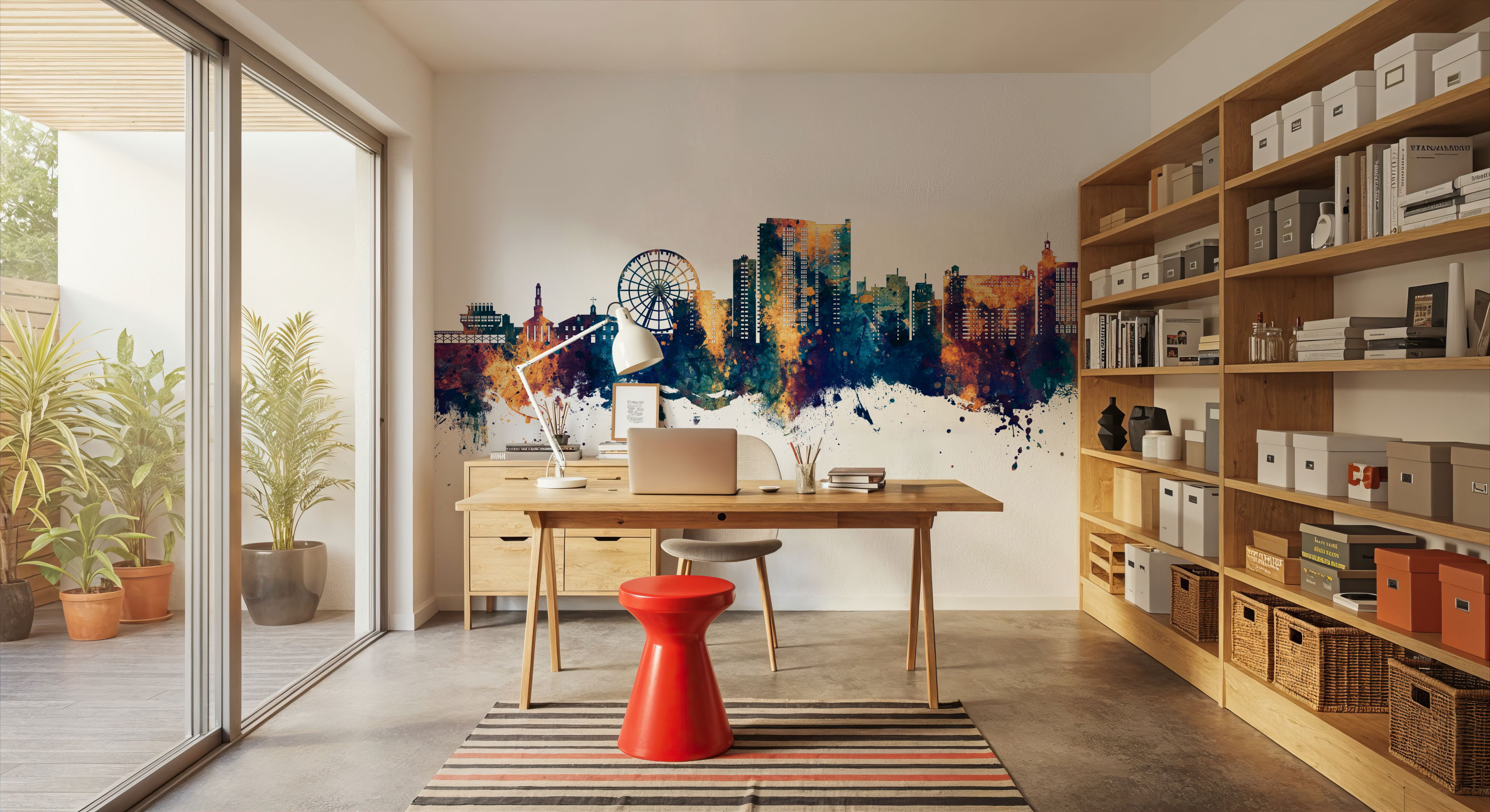 Myrtle Beach South Carolina Skyline Blue & Bronze