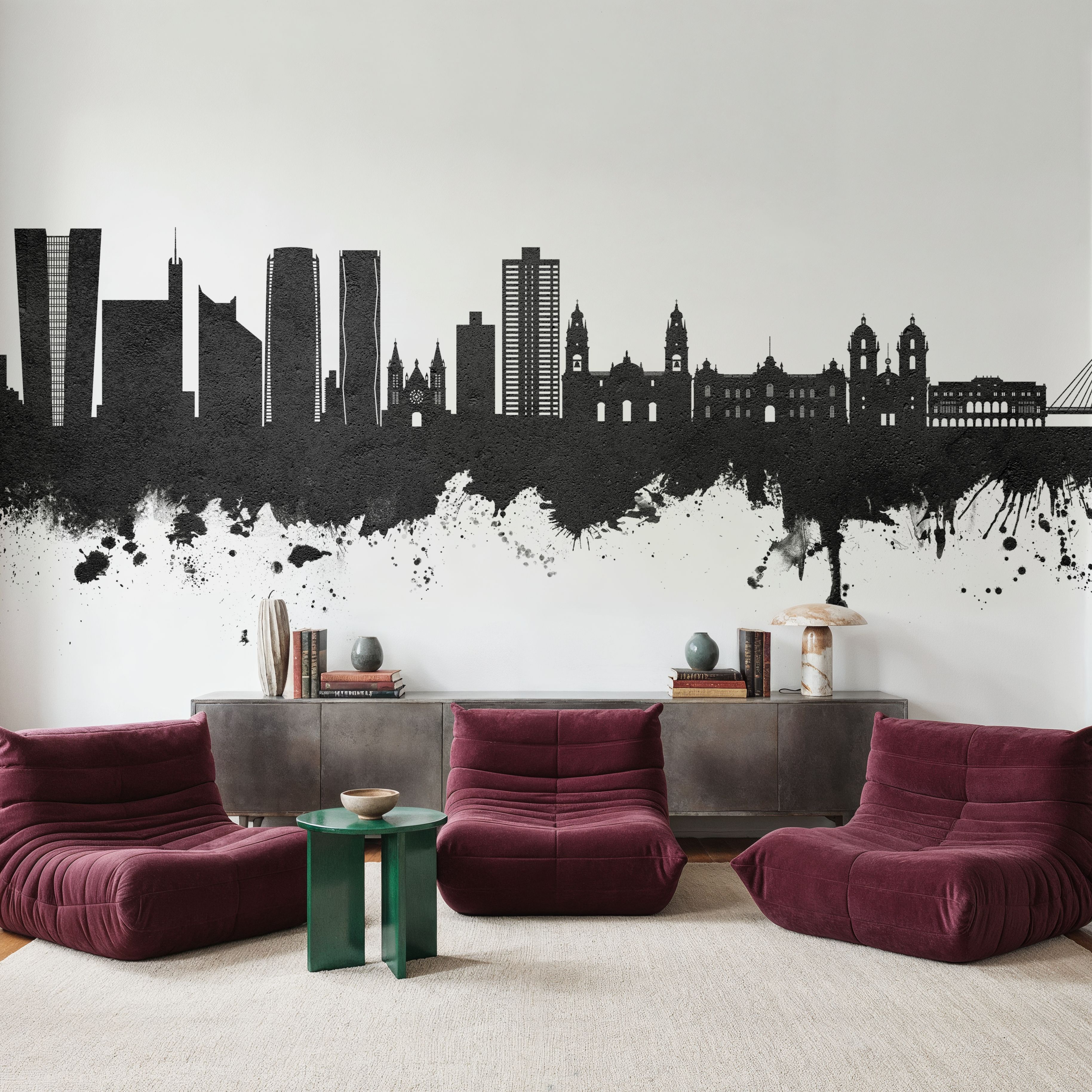 Lima Peru Skyline Black & White