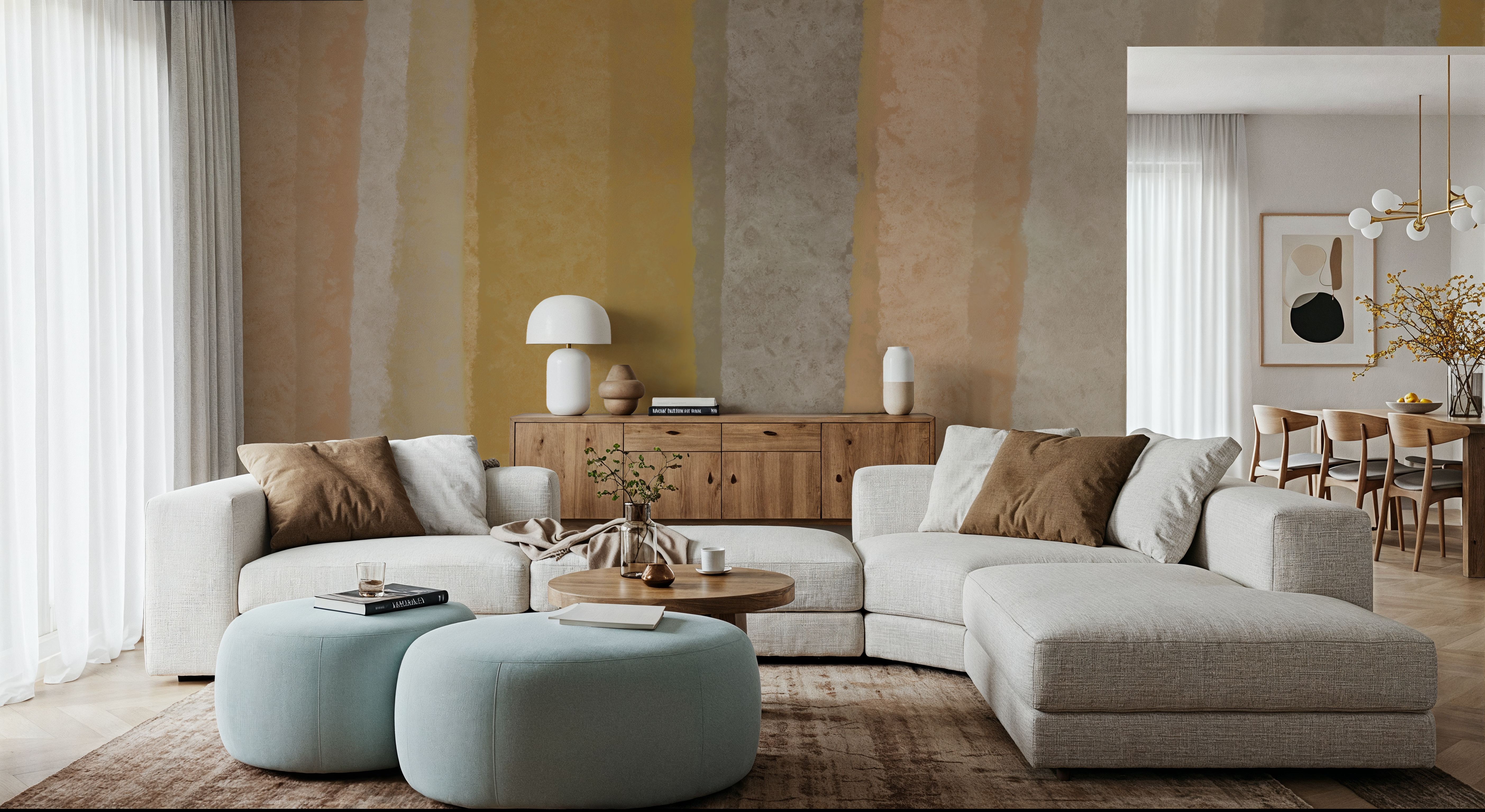 Modern Abstract `Collis Yopie`, Papier peint